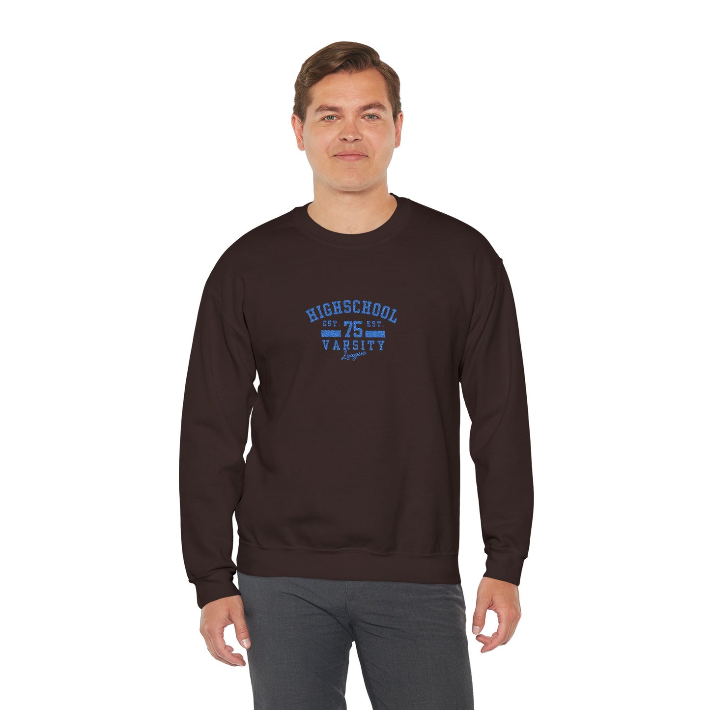 Highschool Unisex Heavy Blend™ Crewneck Sweatshirt (Embroidery Decoration)