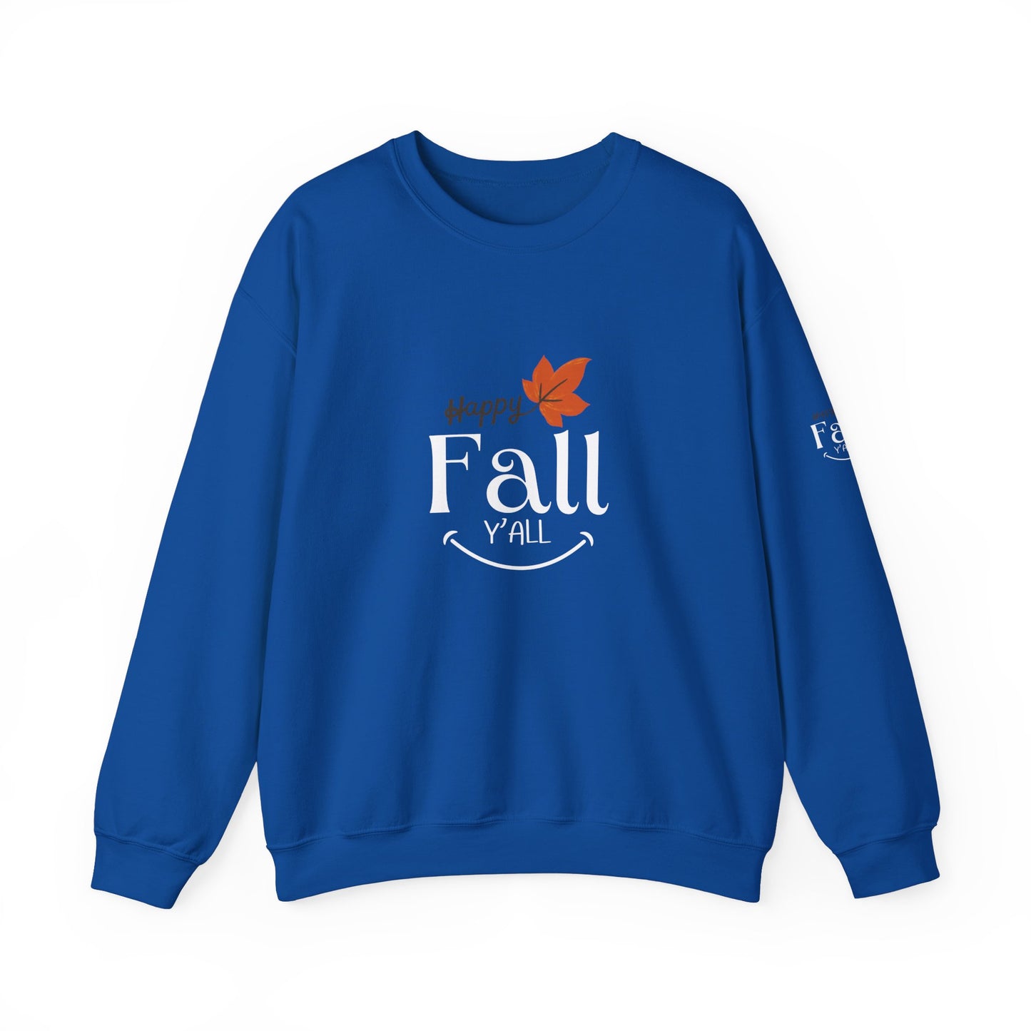 Happy Fall Y'all Unisex Heavy Blend™ Crewneck Sweatshirt