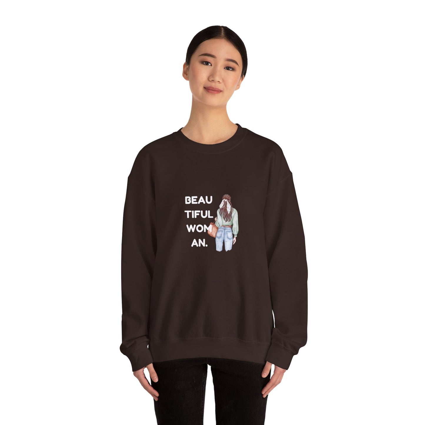 Beautiful Woman Women's Heavy Blend™ Crewneck Sweatshirt