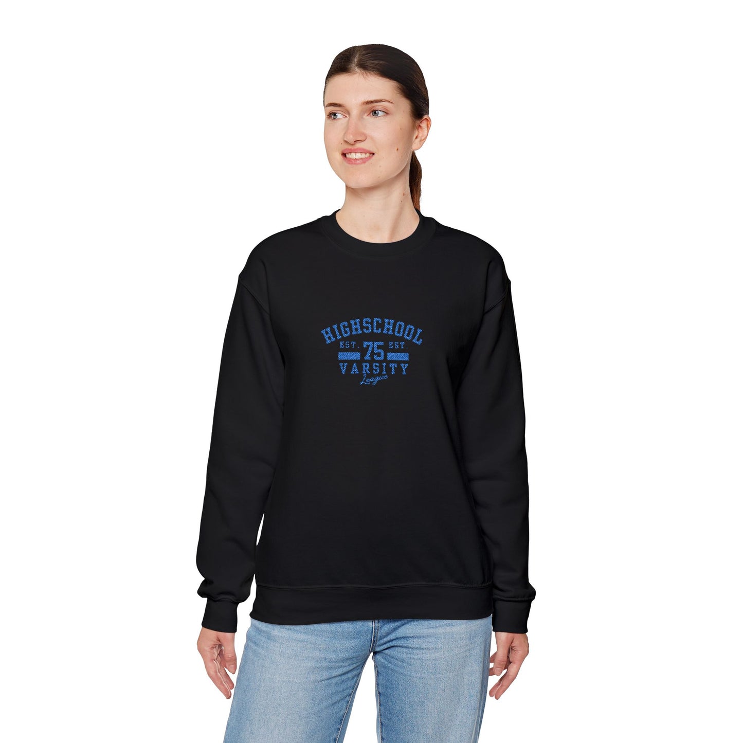 Highschool Unisex Heavy Blend™ Crewneck Sweatshirt (Embroidery Decoration)