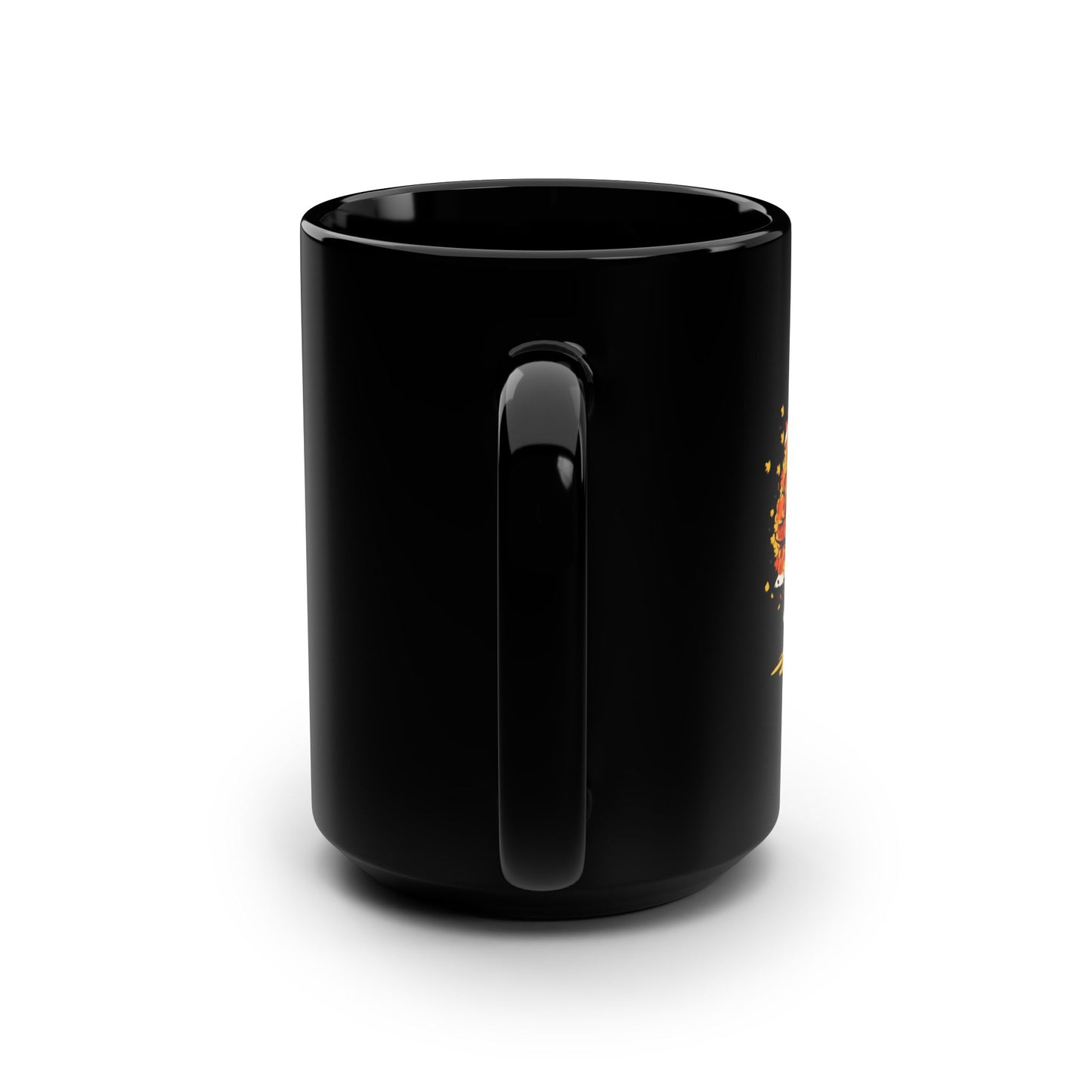 Let It Fall Black Mug, 15oz
