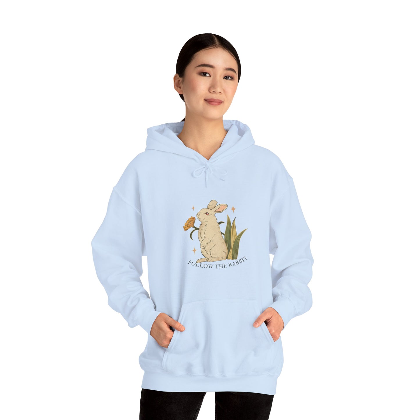Follow The Rabbit Women's Heavy Blend™ Hooded Sweatshirt