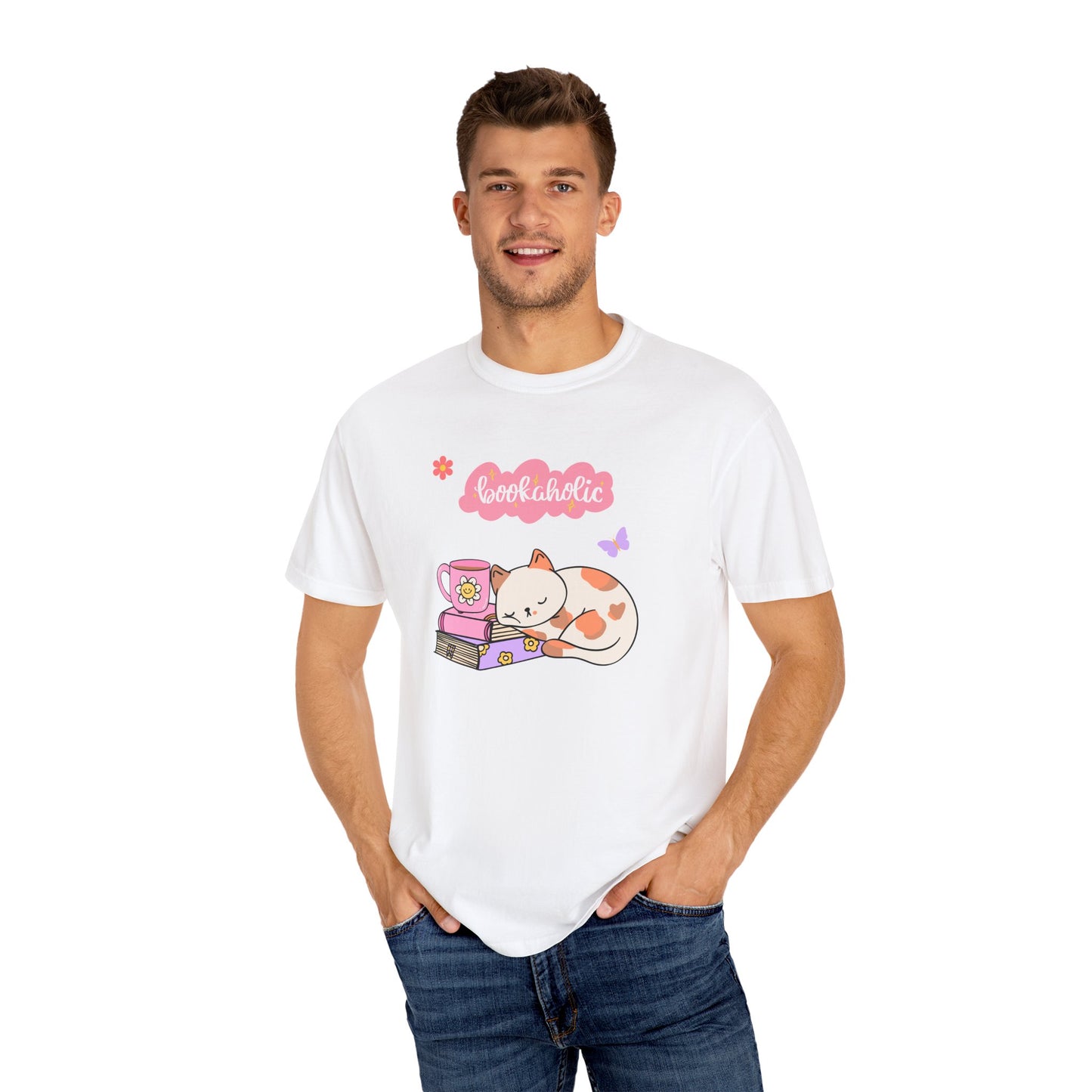 Bookaholic Unisex Garment-Dyed T-shirt