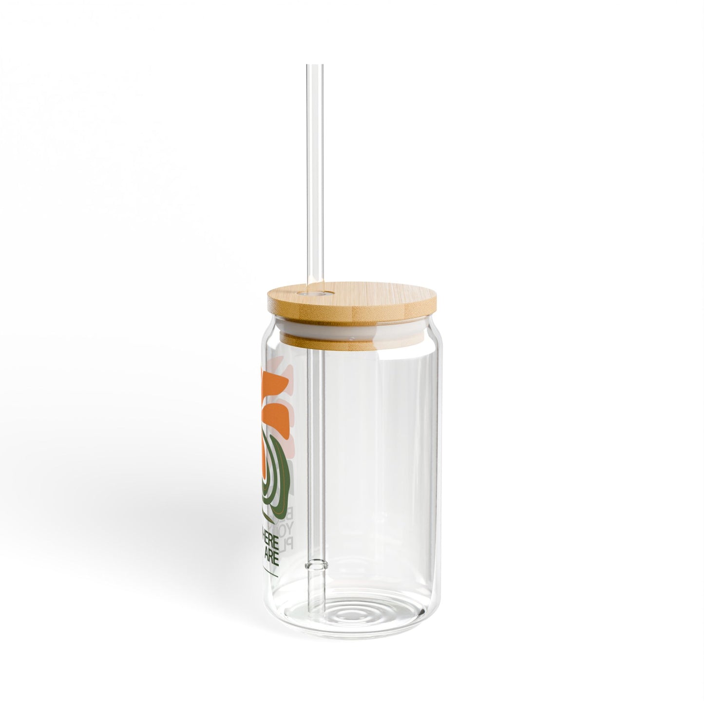Bloom Where You're Planted Sipper Glass, 16oz