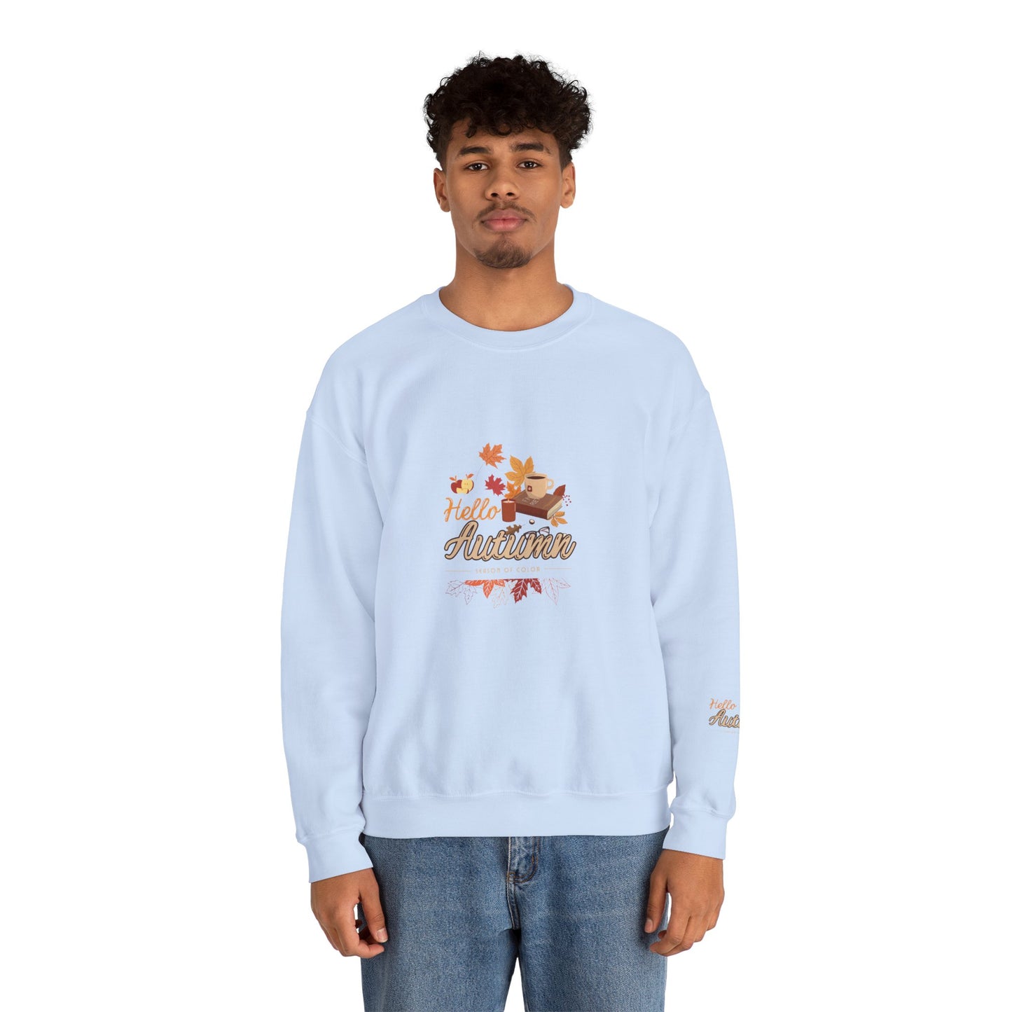 Hello Autumn Season Of Colour Unisex Heavy Blend™ Crewneck Sweatshirt