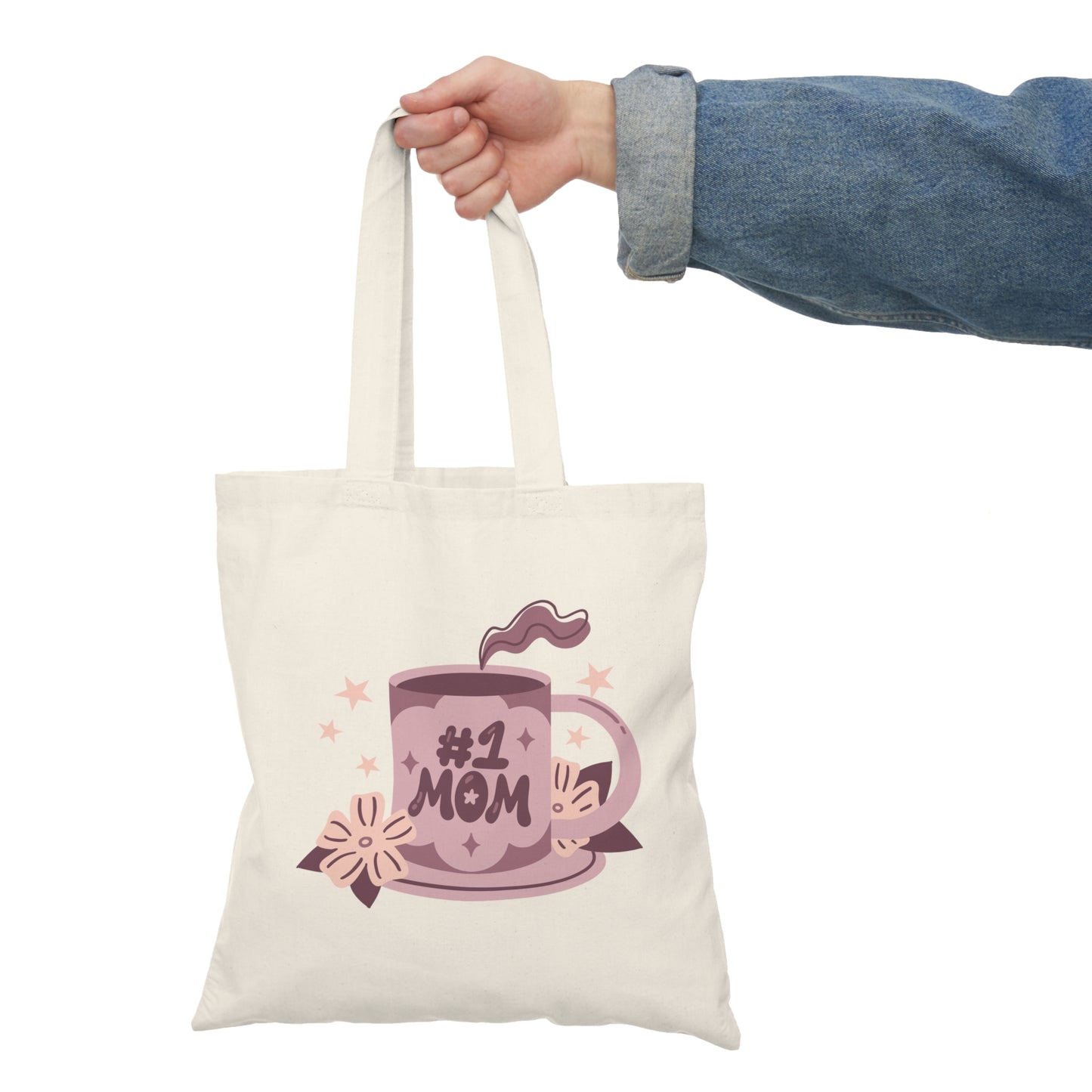 #1 Mum Natural Tote Bag