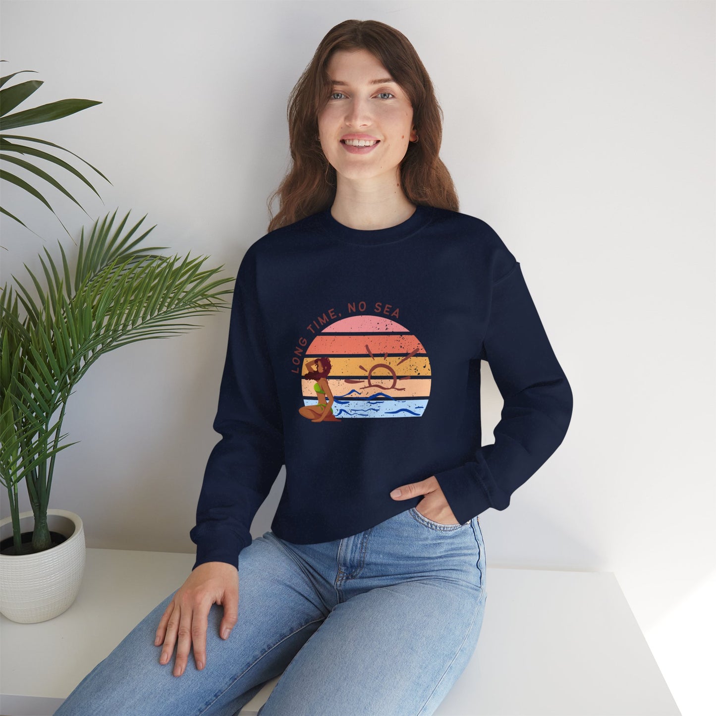 Long Time, No See Women's Heavy Blend™ Crewneck Sweatshirt