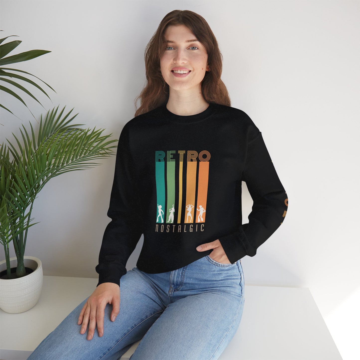 Retro Nostalgic Unisex Heavy Blend™ Crewneck Sweatshirt