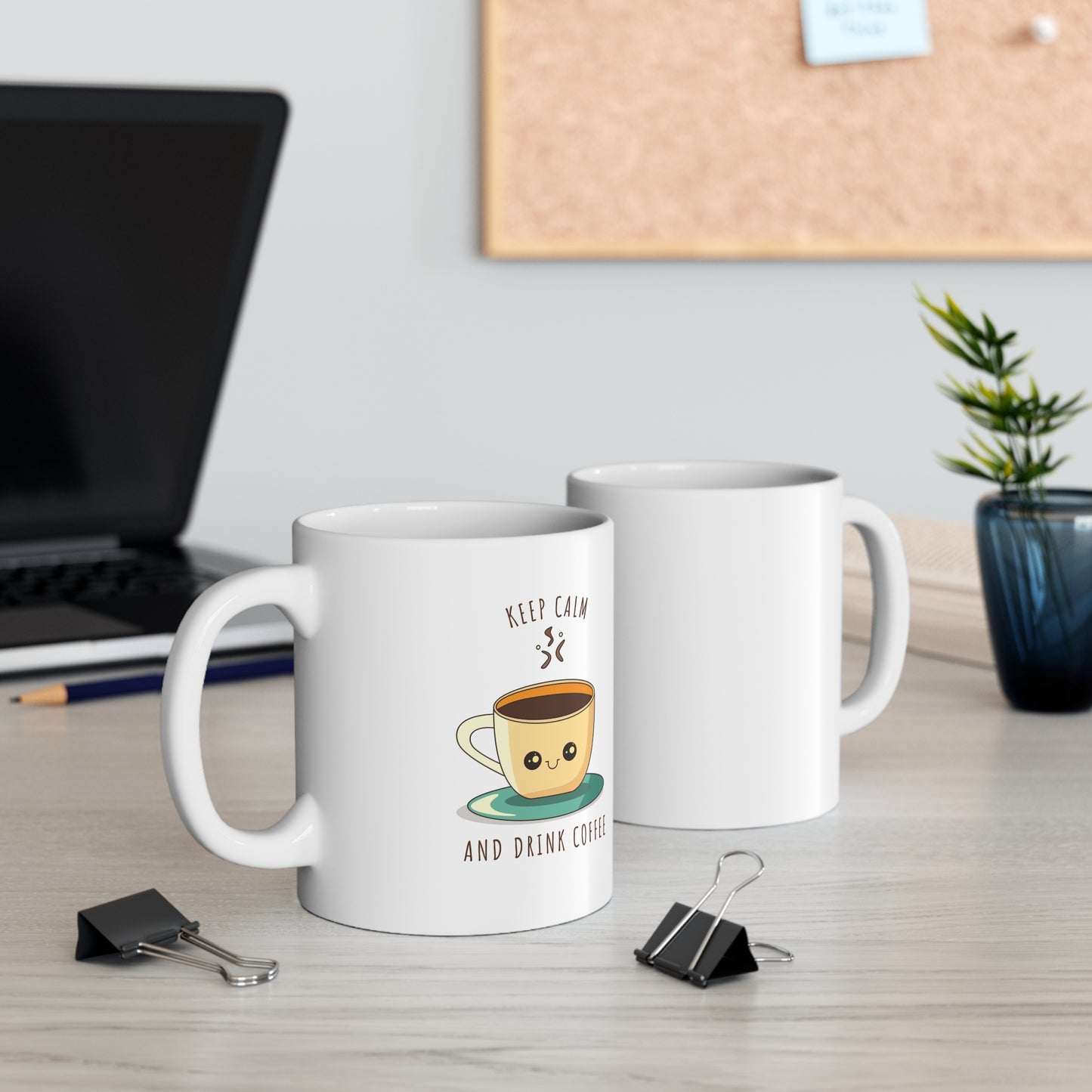 Keep Calm and Drink Coffee Ceramic Coffee Mug, 11oz