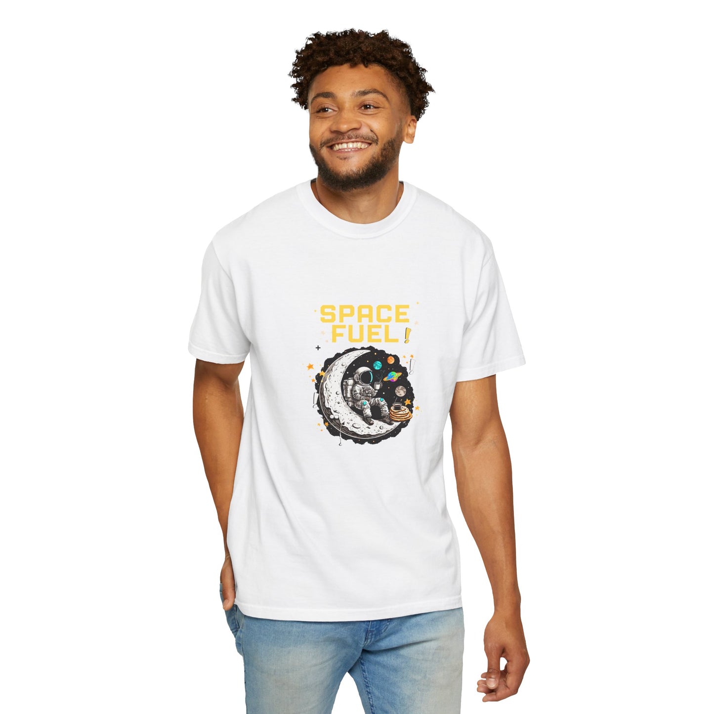 Space Fuel Unisex Garment-Dyed T-shirt