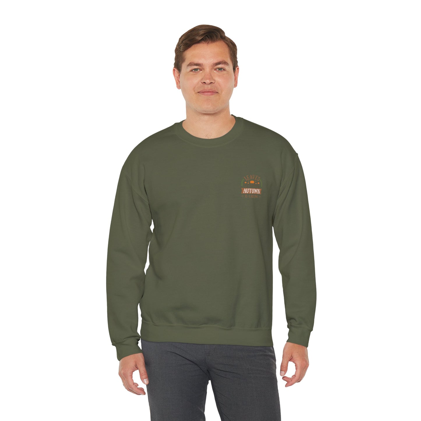 Leaves Are Falling Autumn Is Calling Unisex Heavy Blend™ Crewneck Sweatshirt