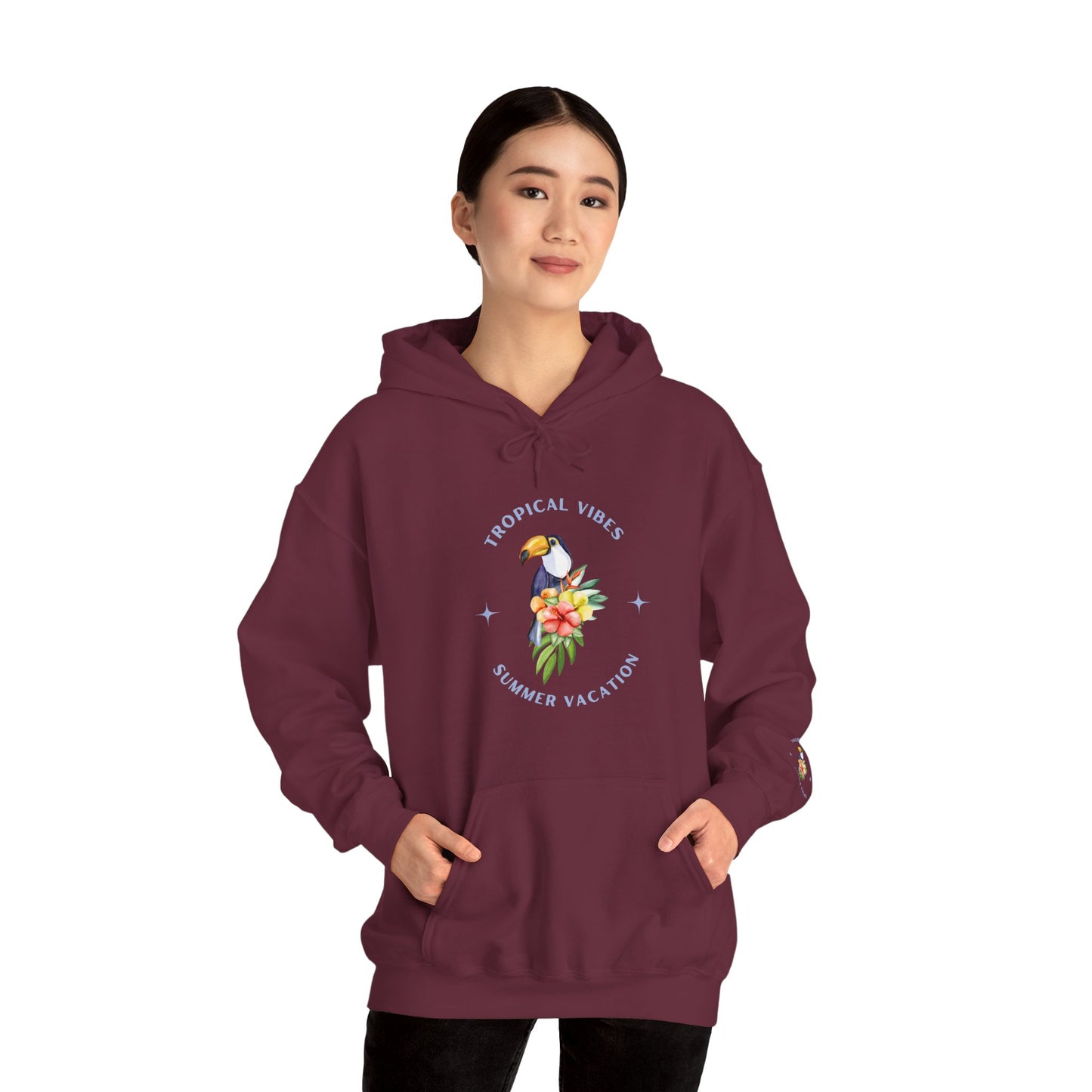 Tropical Vibes Women's Heavy Blend™ Hooded Sweatshirt