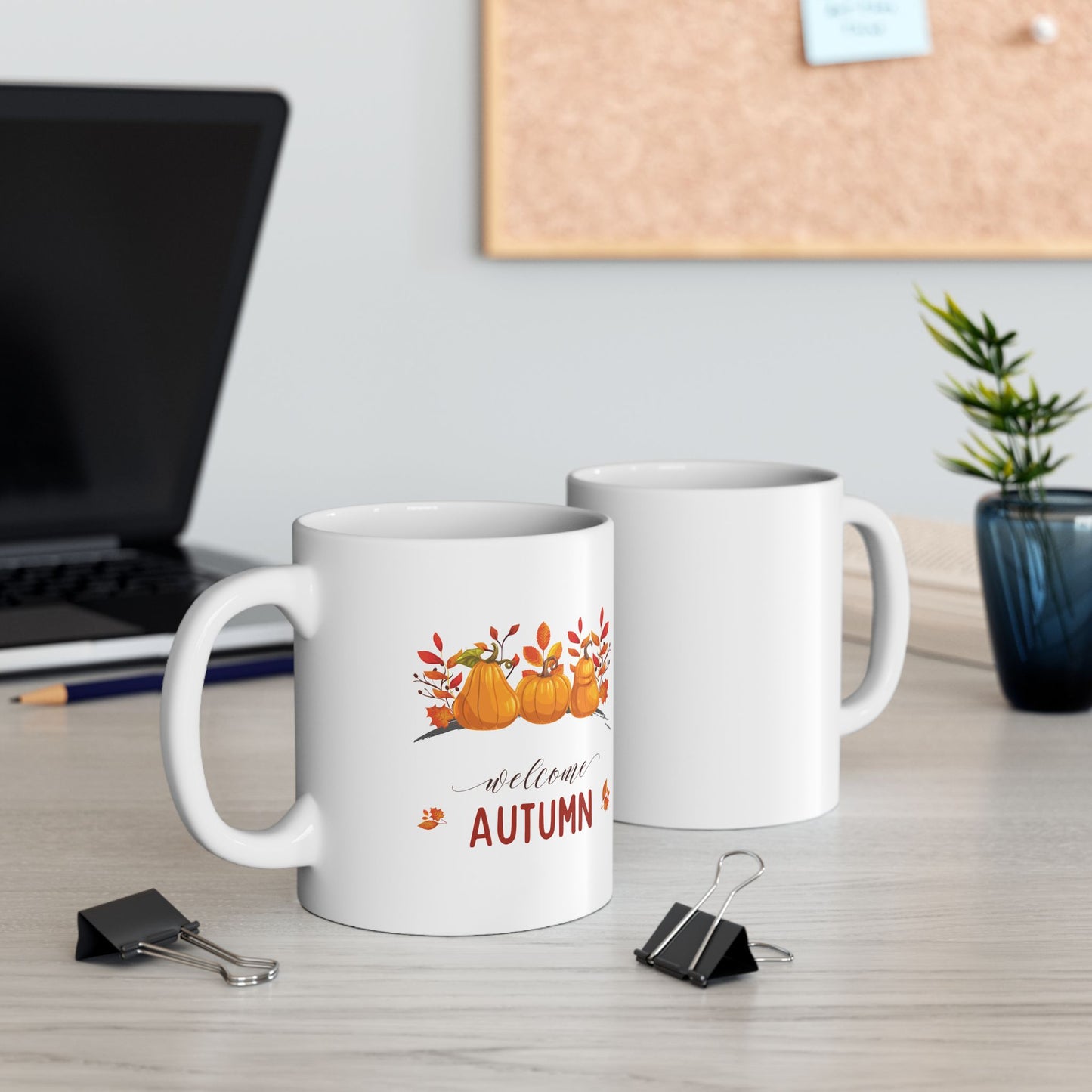 Welcome Autumn Ceramic Mug, (11oz, 15oz)