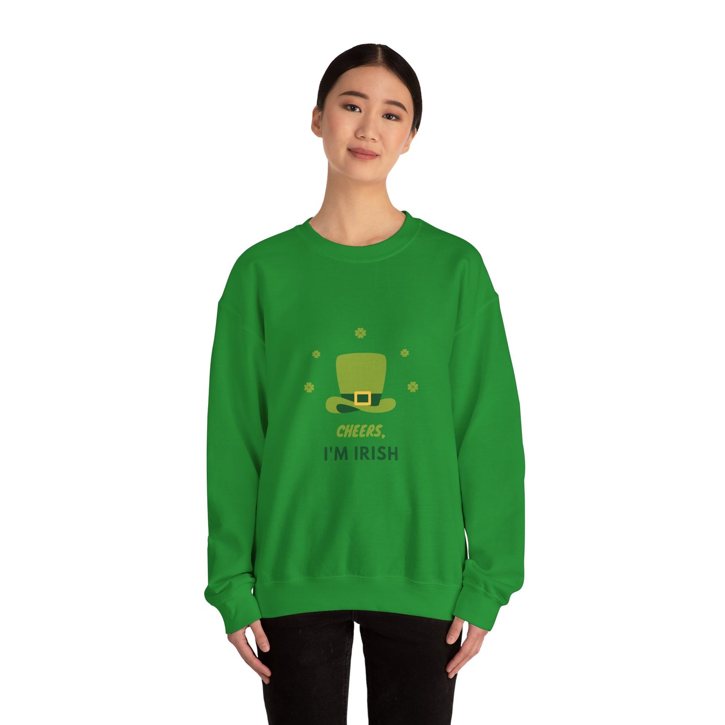 Cheers I'm Irish Unisex Heavy Blend™ Crewneck Sweatshirt