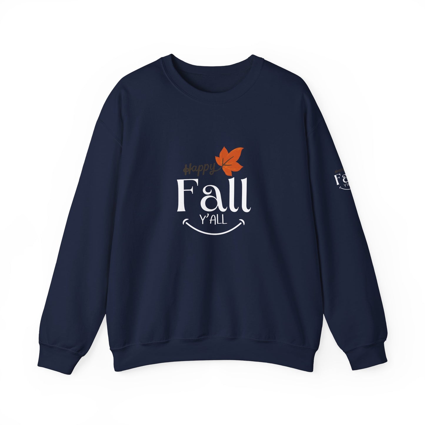 Happy Fall Y'all Unisex Heavy Blend™ Crewneck Sweatshirt