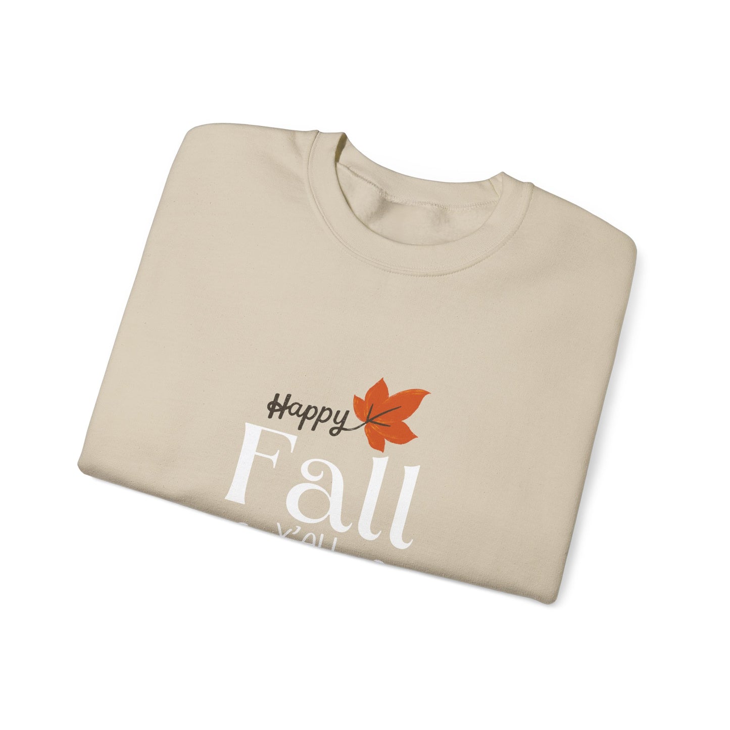 Happy Fall Y'all Unisex Heavy Blend™ Crewneck Sweatshirt