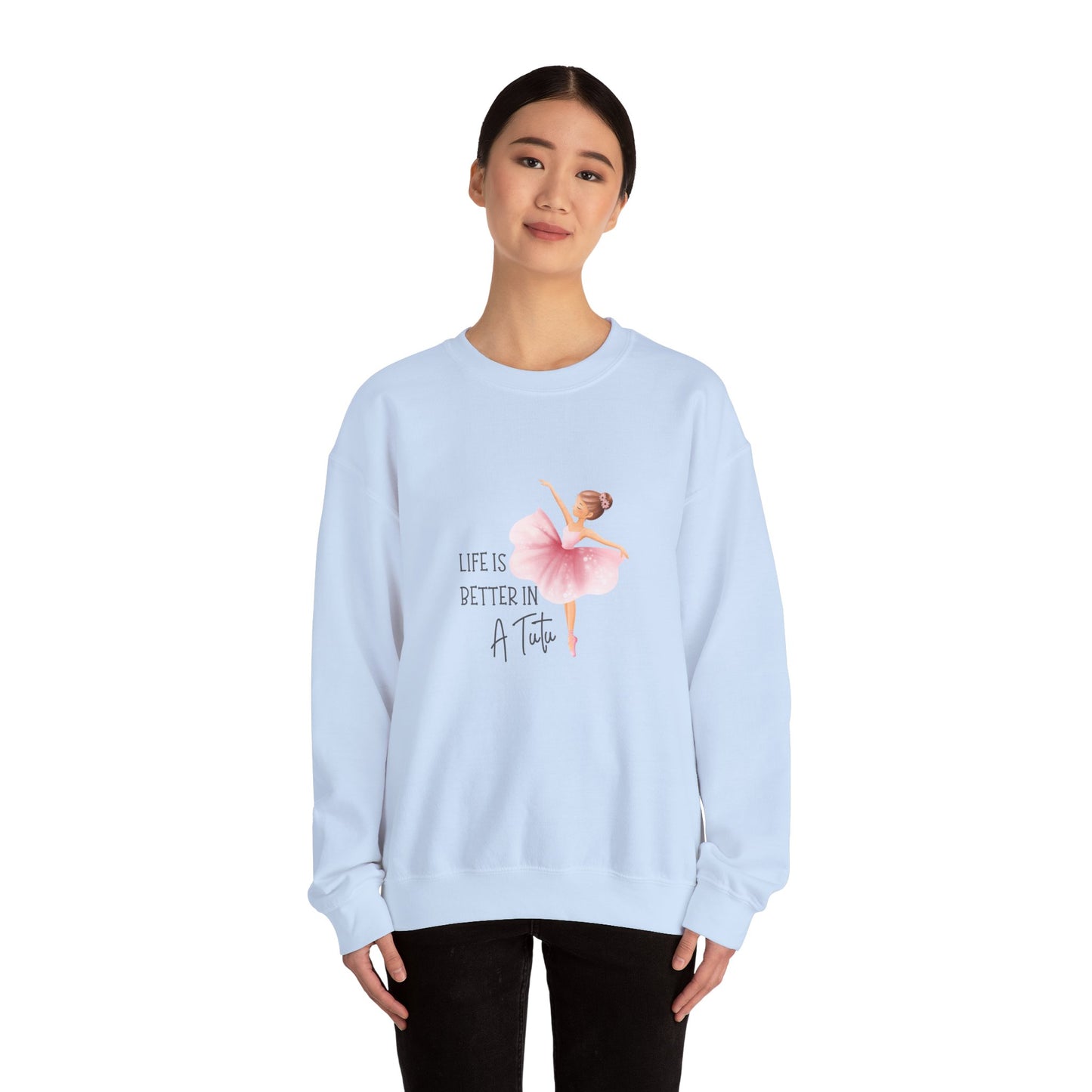Life Is Better In A Tutu Women's Heavy Blend™ Crewneck Sweatshirt