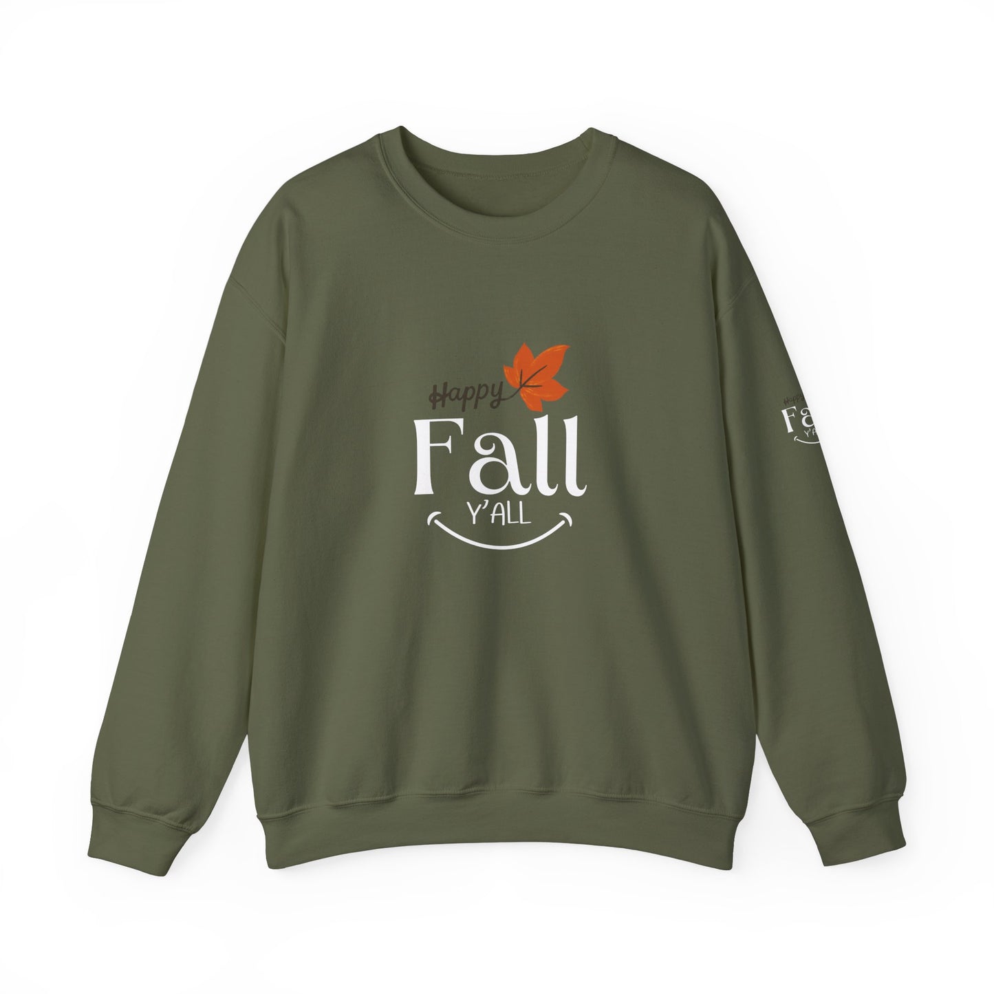 Happy Fall Y'all Unisex Heavy Blend™ Crewneck Sweatshirt