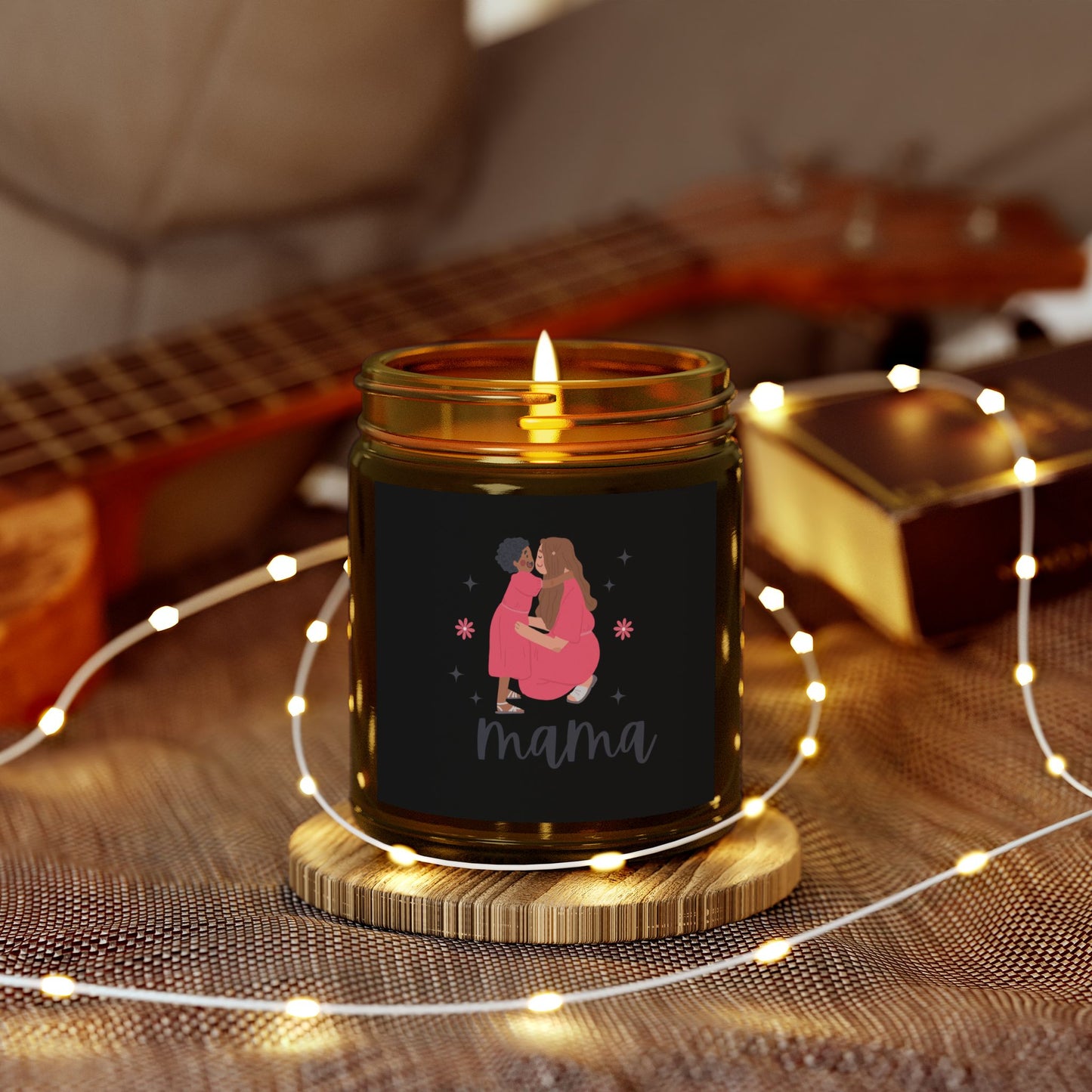 Mama Blackberry Vanilla Scented Candles, Coconut Apricot Wax (9oz)
