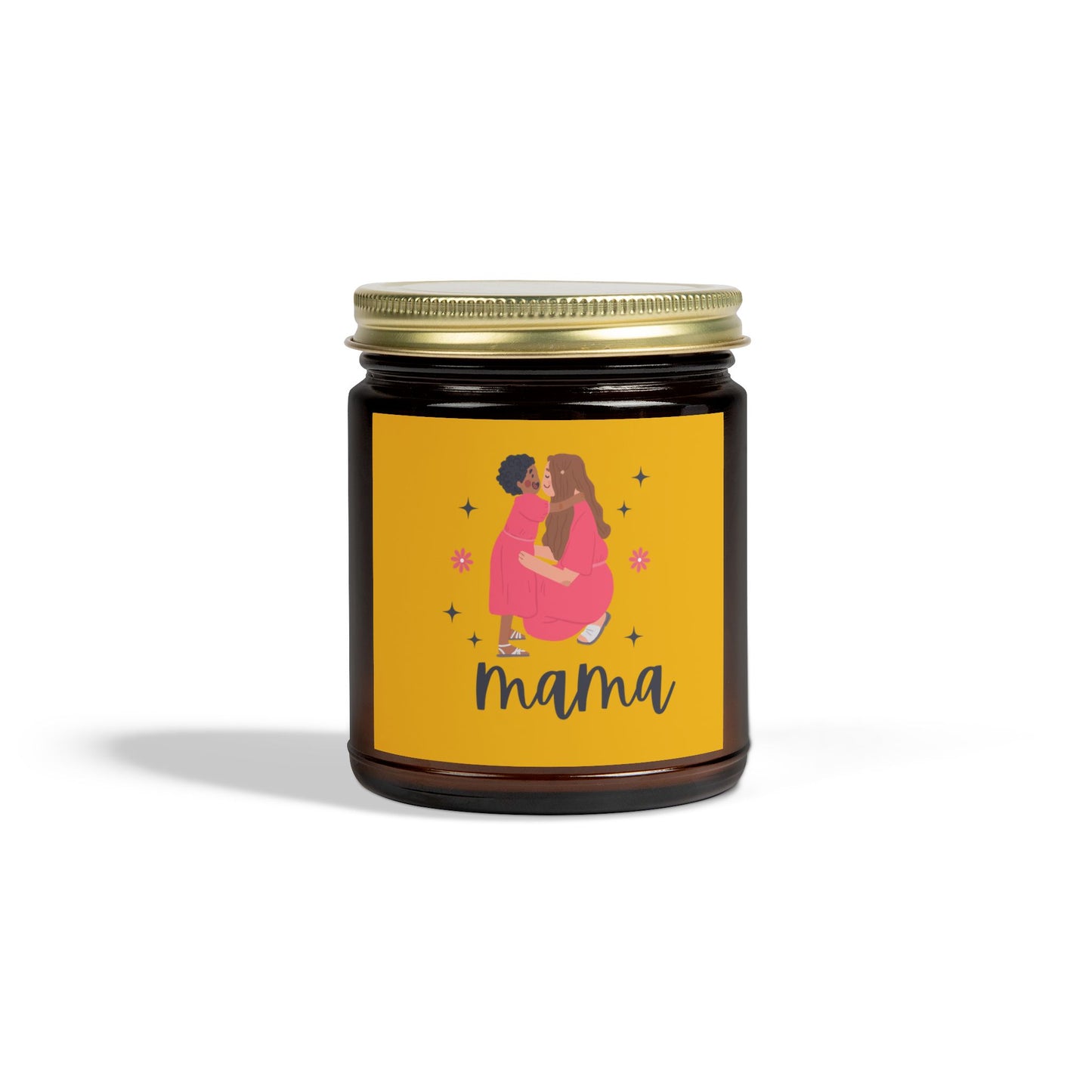 Mama Mango Coconut Scented Candles, Coconut Apricot Wax (9oz)