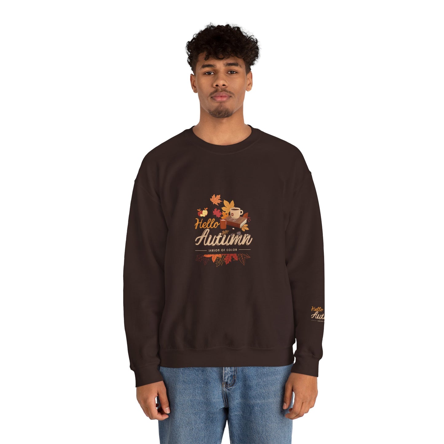 Hello Autumn Season Of Colour Unisex Heavy Blend™ Crewneck Sweatshirt