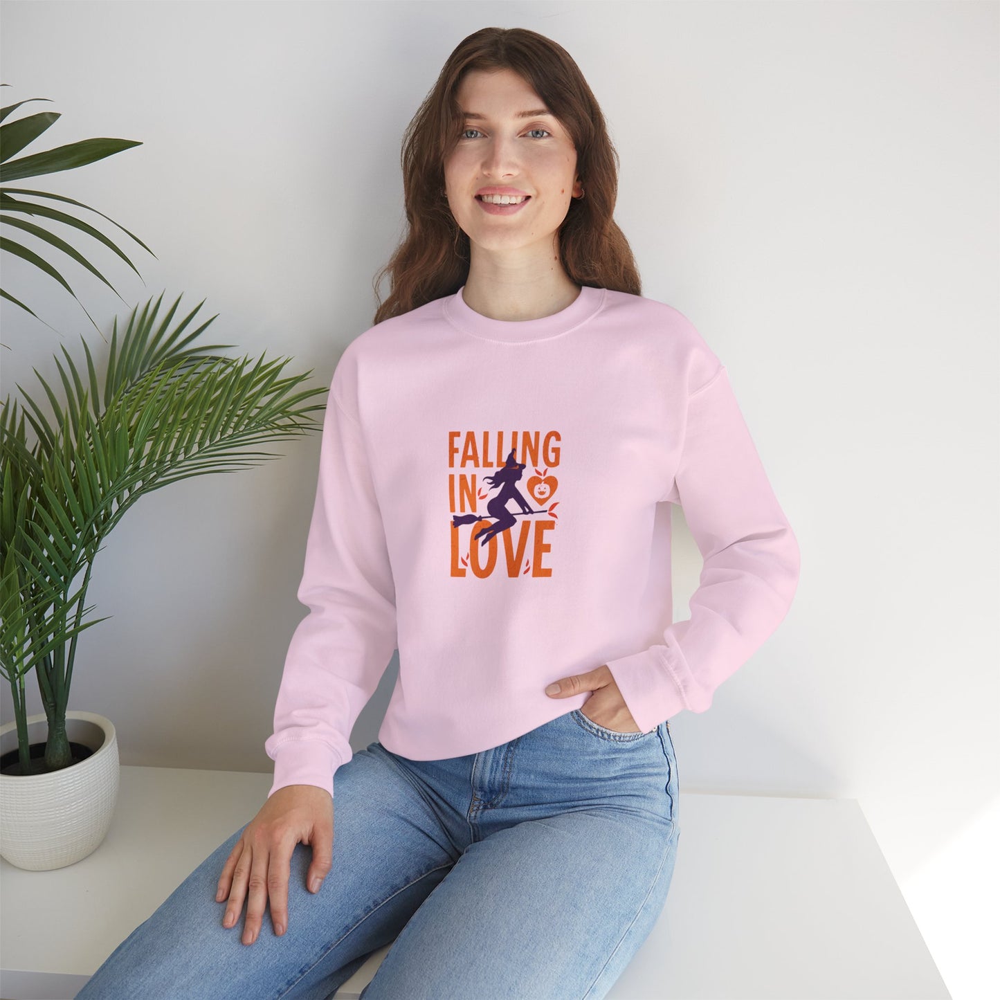 Falling In Love Women's Heavy Blend™ Crewneck Sweatshirt