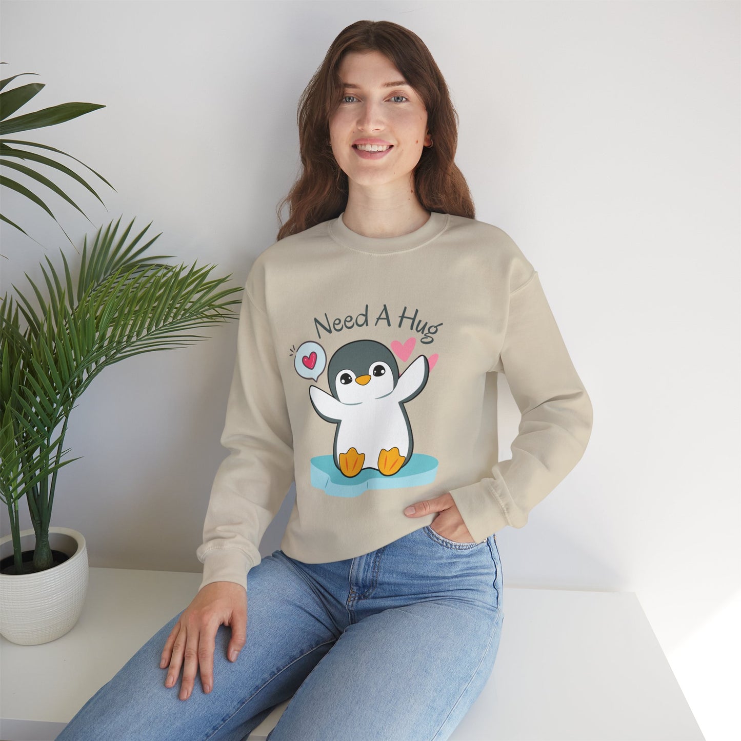 Need A Hug Women's Heavy Blend™ Crewneck Sweatshirt