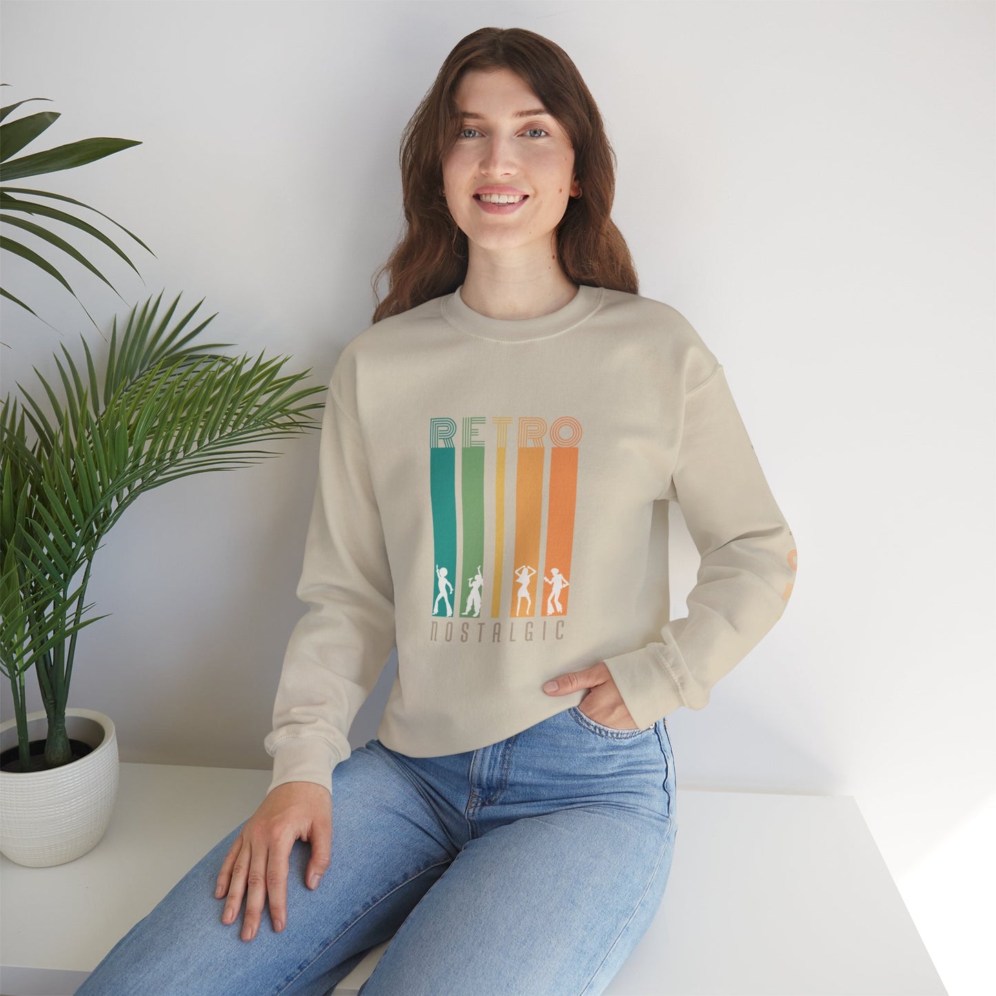 Retro Nostalgic Unisex Heavy Blend™ Crewneck Sweatshirt