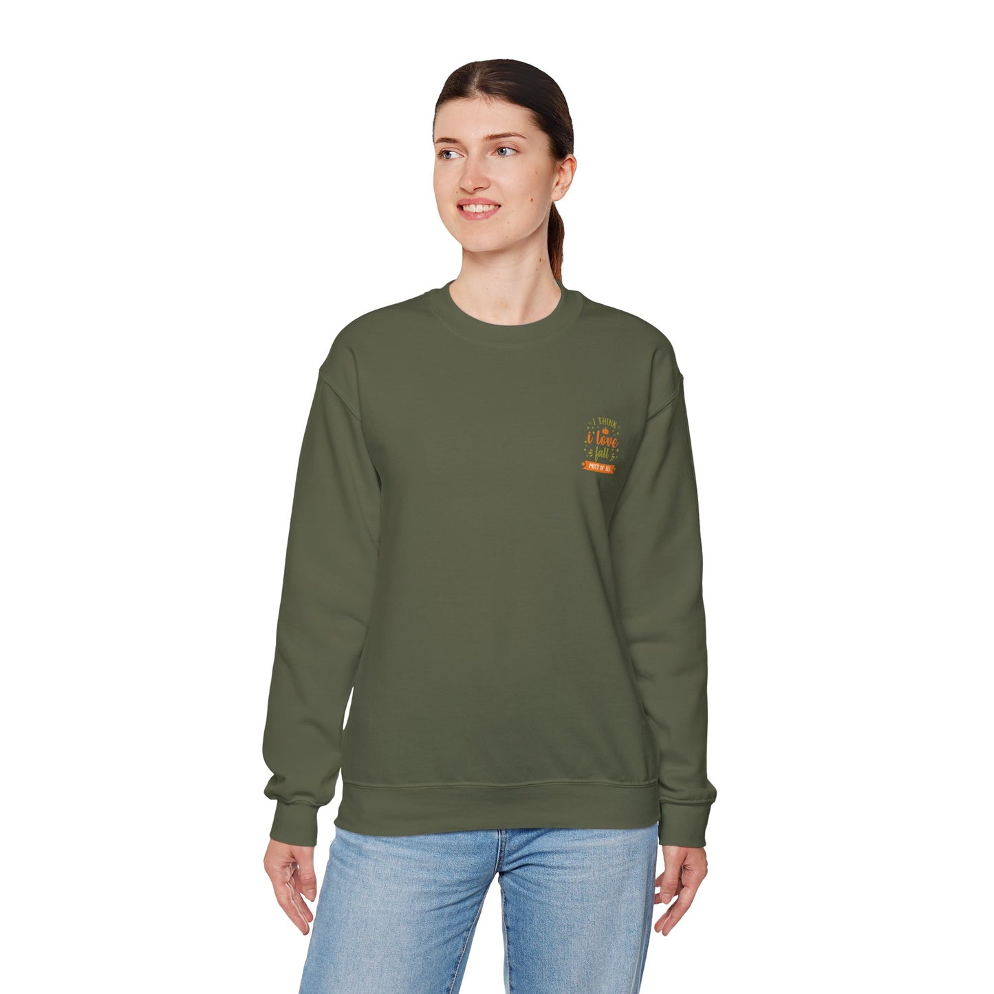 I Think I Love Fall Most Of All Unisex Heavy Blend™ Crewneck Sweatshirt