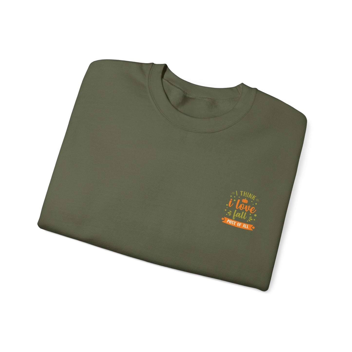 I Think I Love Fall Most Of All Unisex Heavy Blend™ Crewneck Sweatshirt