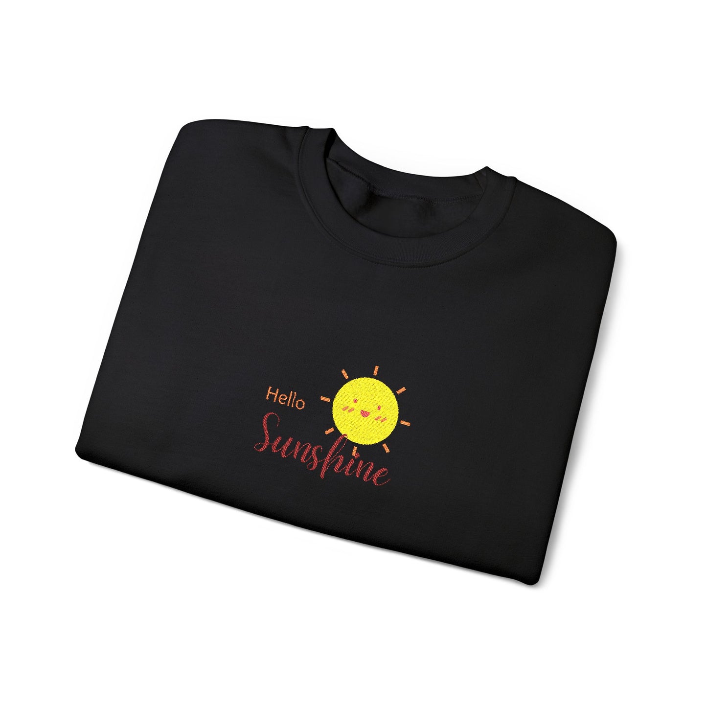 Hello Sunshine Unisex Heavy Blend™ Crewneck Sweatshirt (Embroidery Decoration)