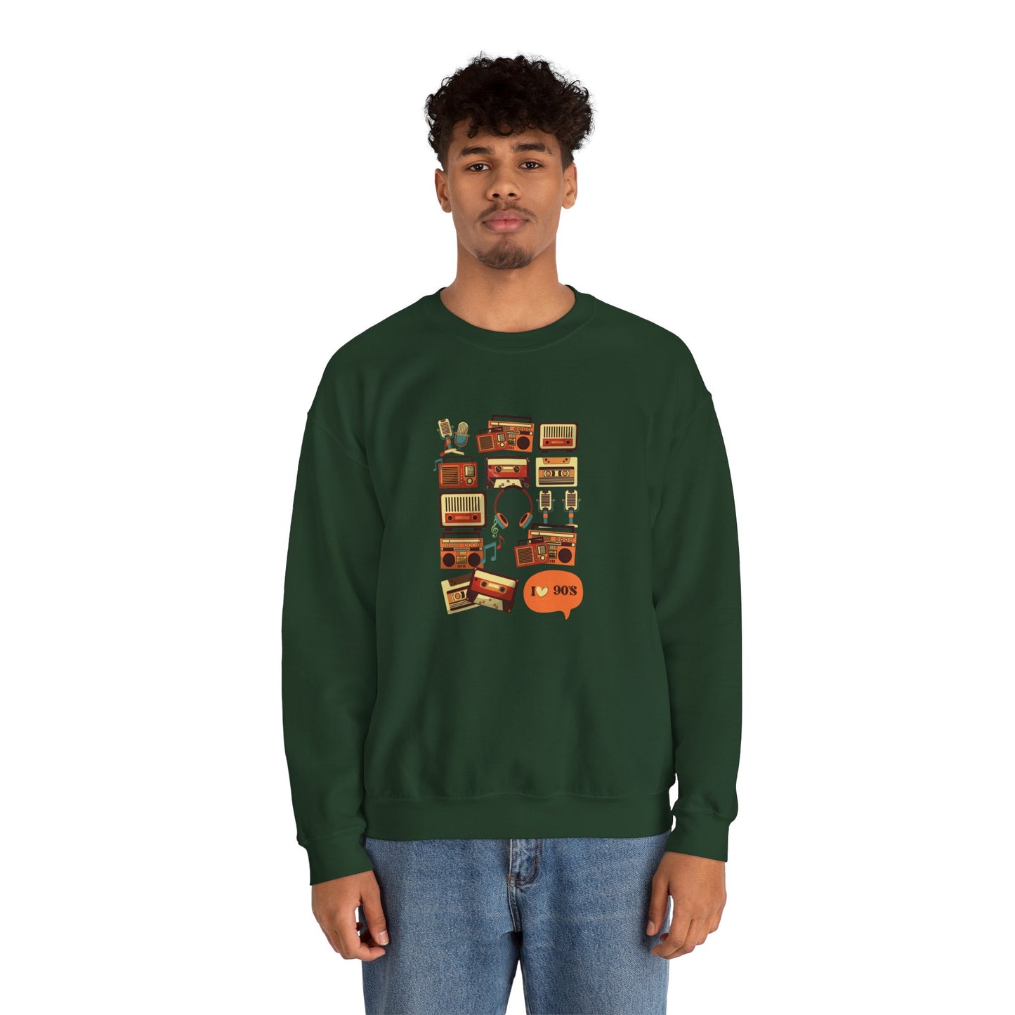 I Love 90's Unisex Heavy Blend™ Crewneck Sweatshirt