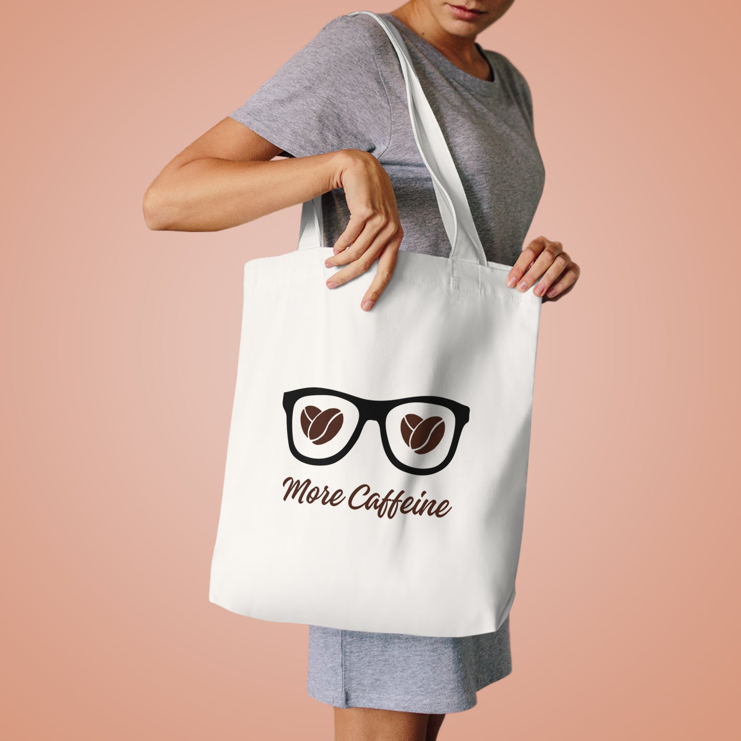 Glasses And Coffee Cotton Tote Bag