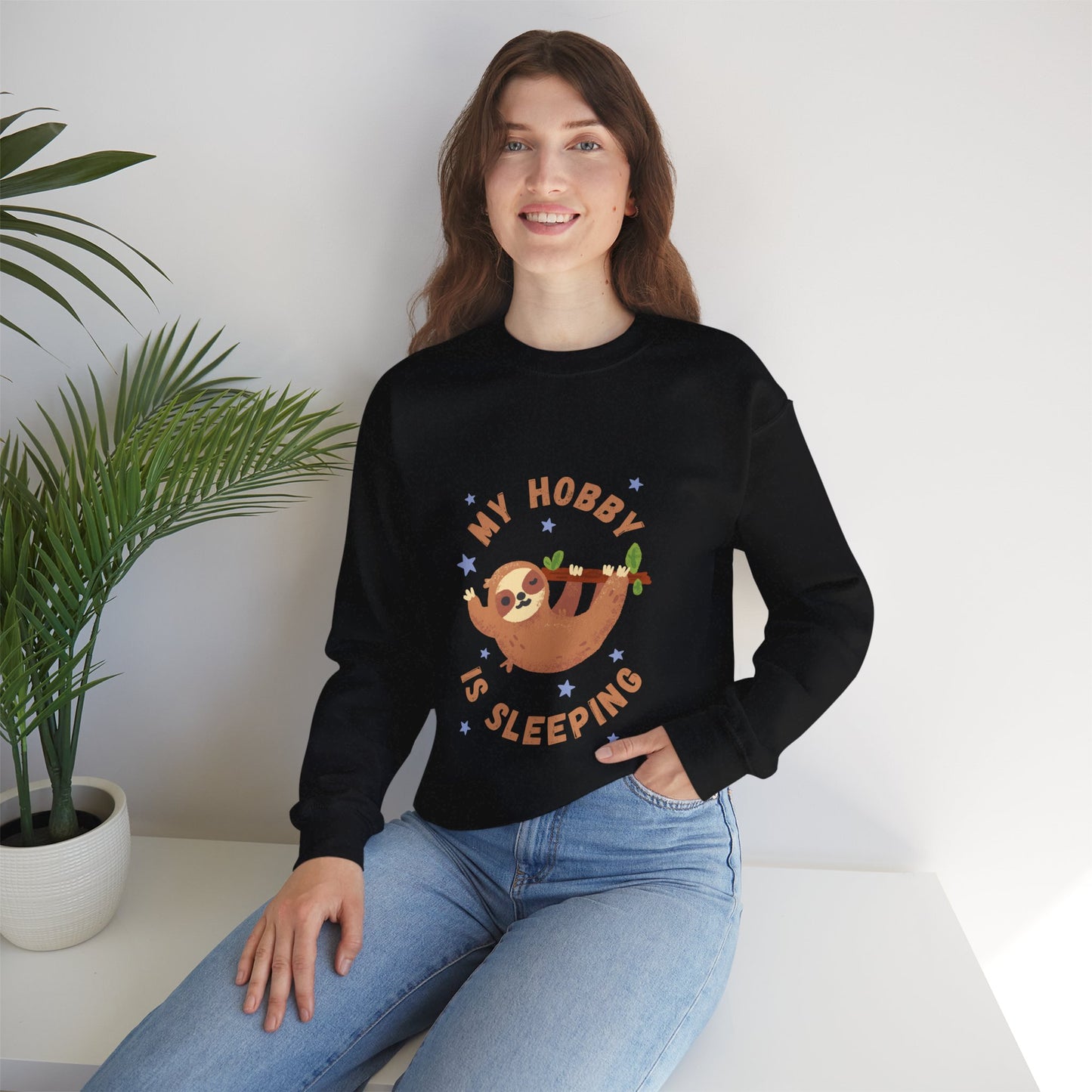 My Hobby Is Sleeping Women's Heavy Blend™ Crewneck Sweatshirt