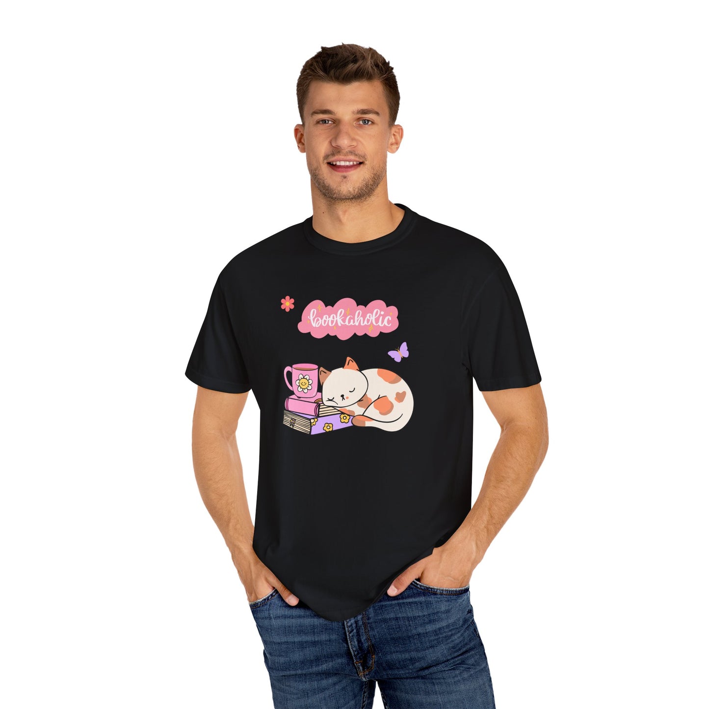 Bookaholic Unisex Garment-Dyed T-shirt
