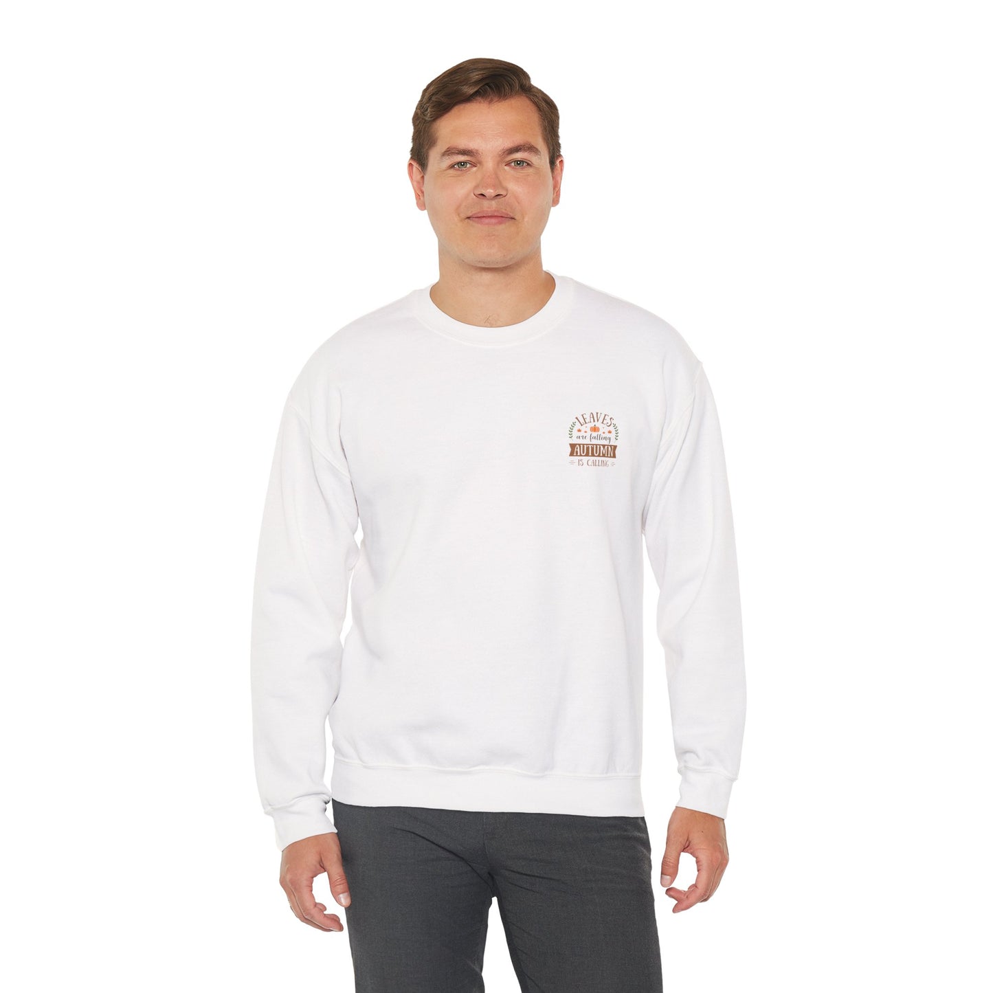 Leaves Are Falling Autumn Is Calling Unisex Heavy Blend™ Crewneck Sweatshirt