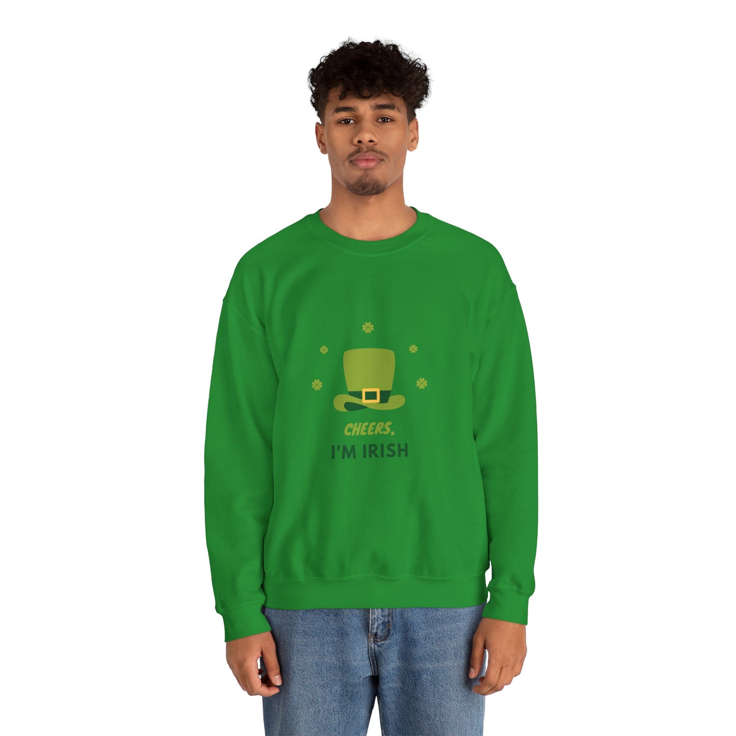 Cheers I'm Irish Unisex Heavy Blend™ Crewneck Sweatshirt