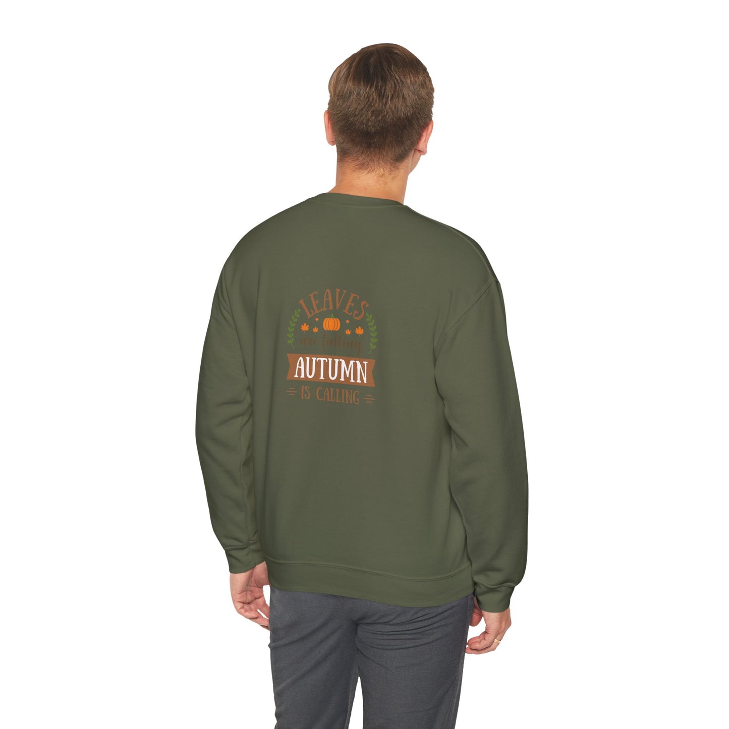 Leaves Are Falling Autumn Is Calling Unisex Heavy Blend™ Crewneck Sweatshirt