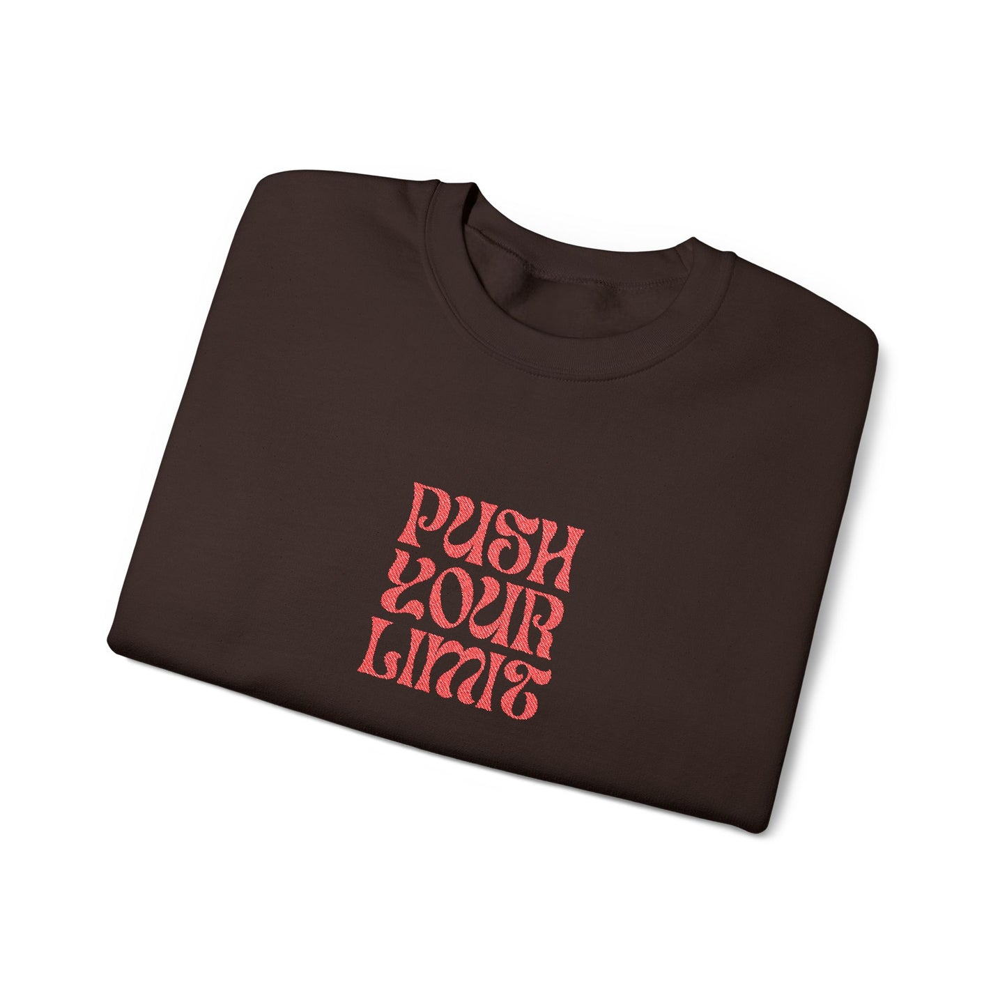 Push Your Limits Unisex Heavy Blend™ Crewneck Sweatshirt (Embroidery Decoration)