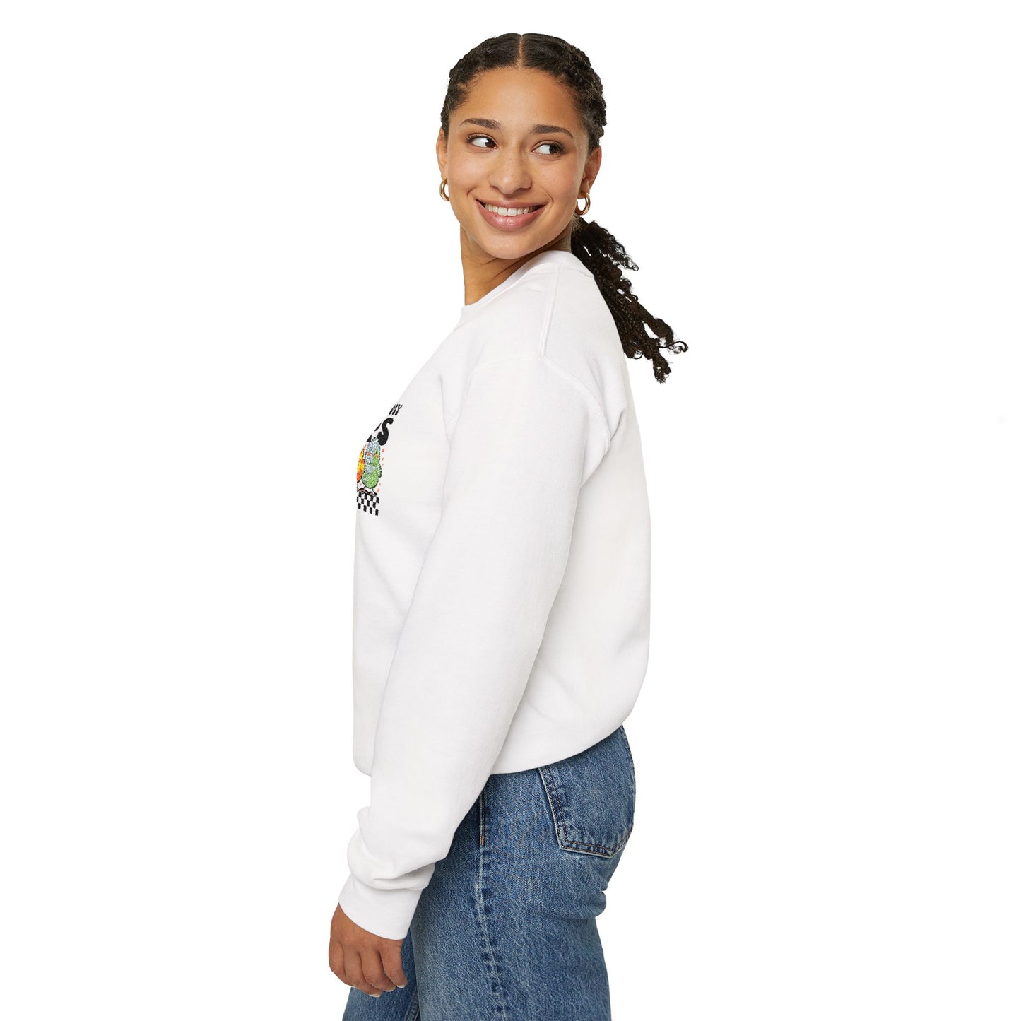 Chilling With My Peeps Unisex Heavy Blend™ Crewneck Sweatshirt (Embroidery Decoration)