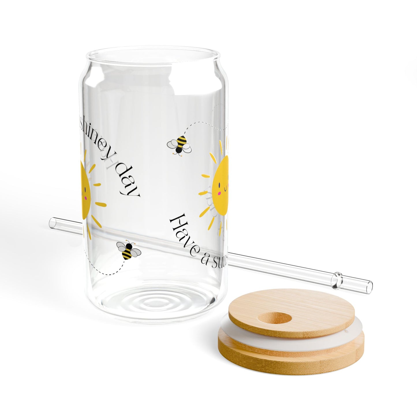 Have A Sunshiney Sipper Glass, 16oz