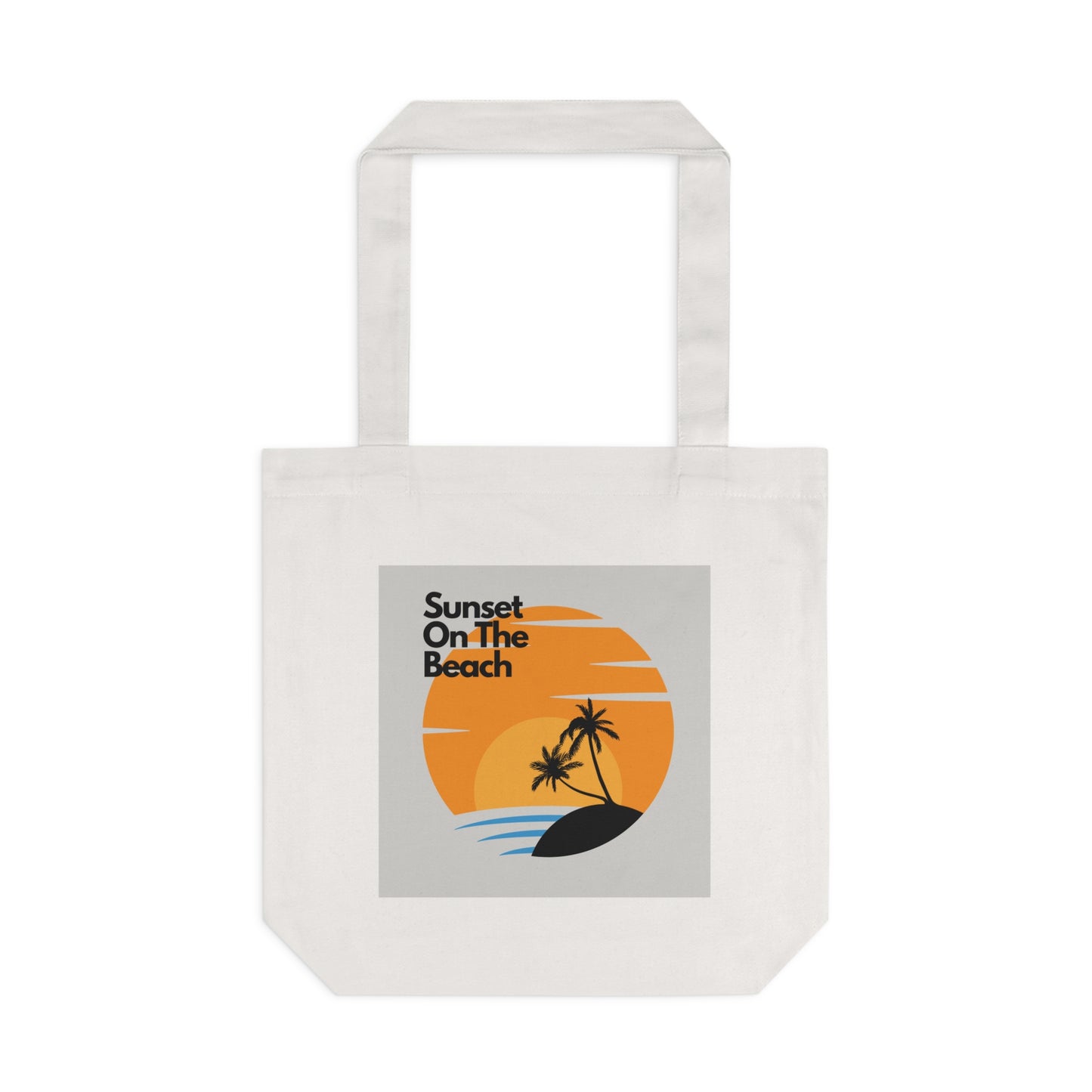 Sunset On The Beach Cotton Tote Bag