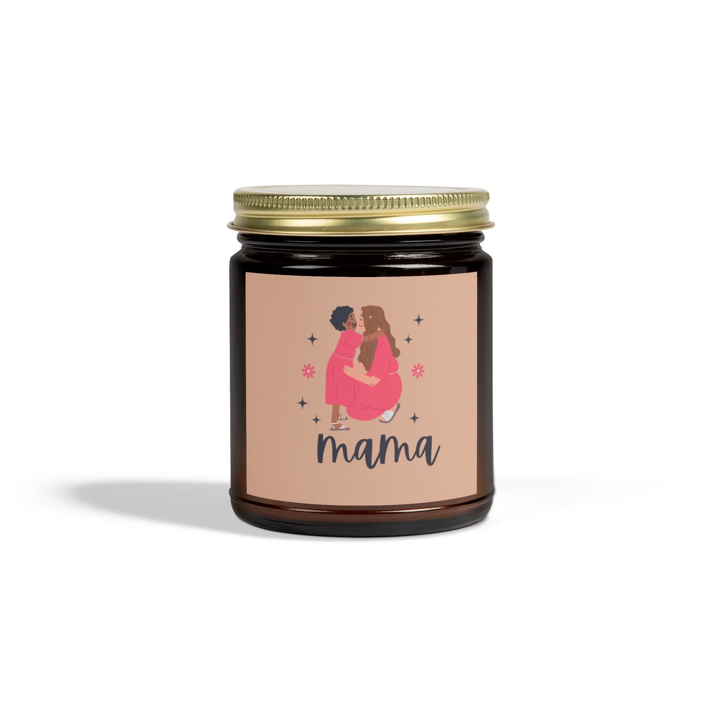 Mama Cashmere Musk Scented Candles, Coconut Apricot Wax (9oz)
