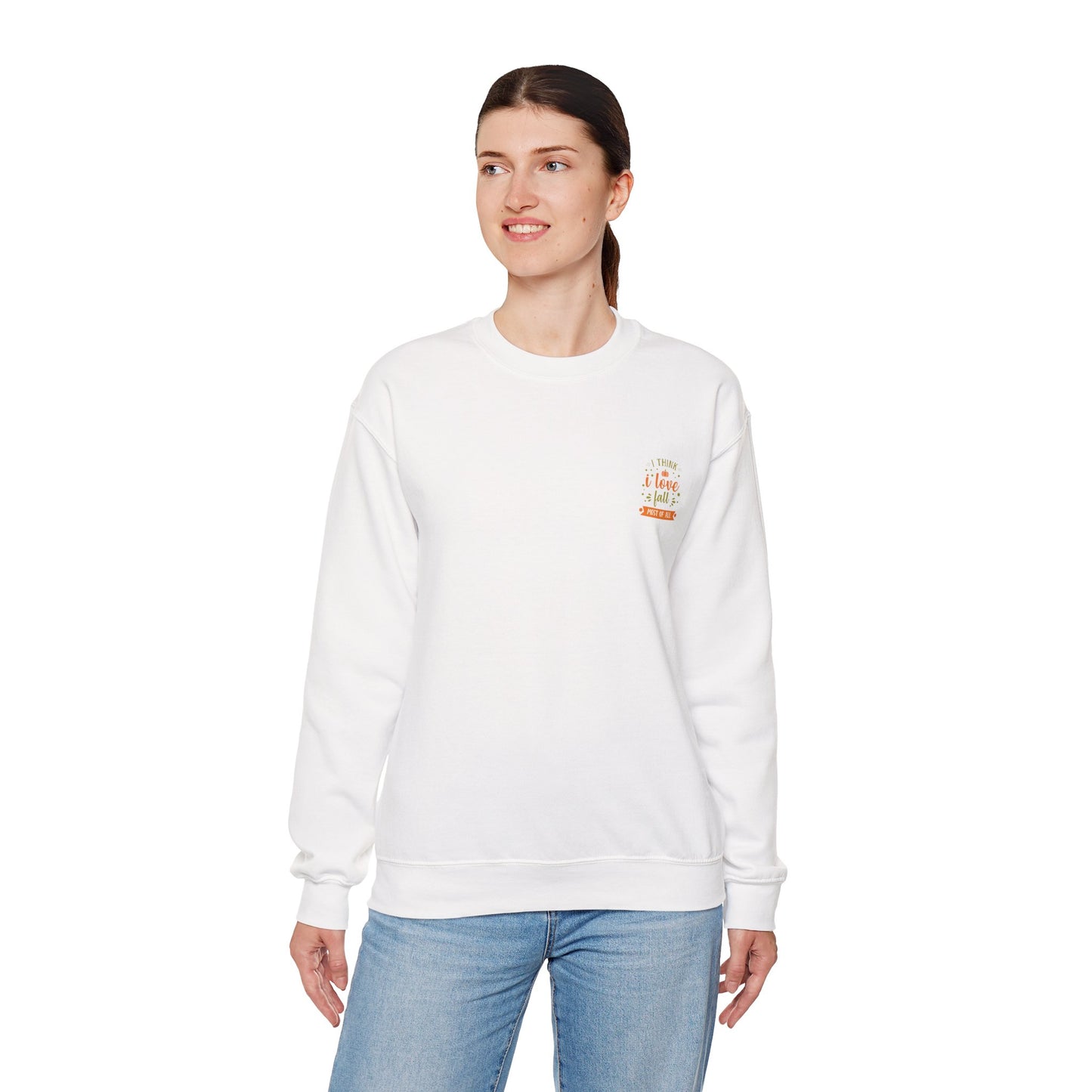 I Think I Love Fall Most Of All Unisex Heavy Blend™ Crewneck Sweatshirt