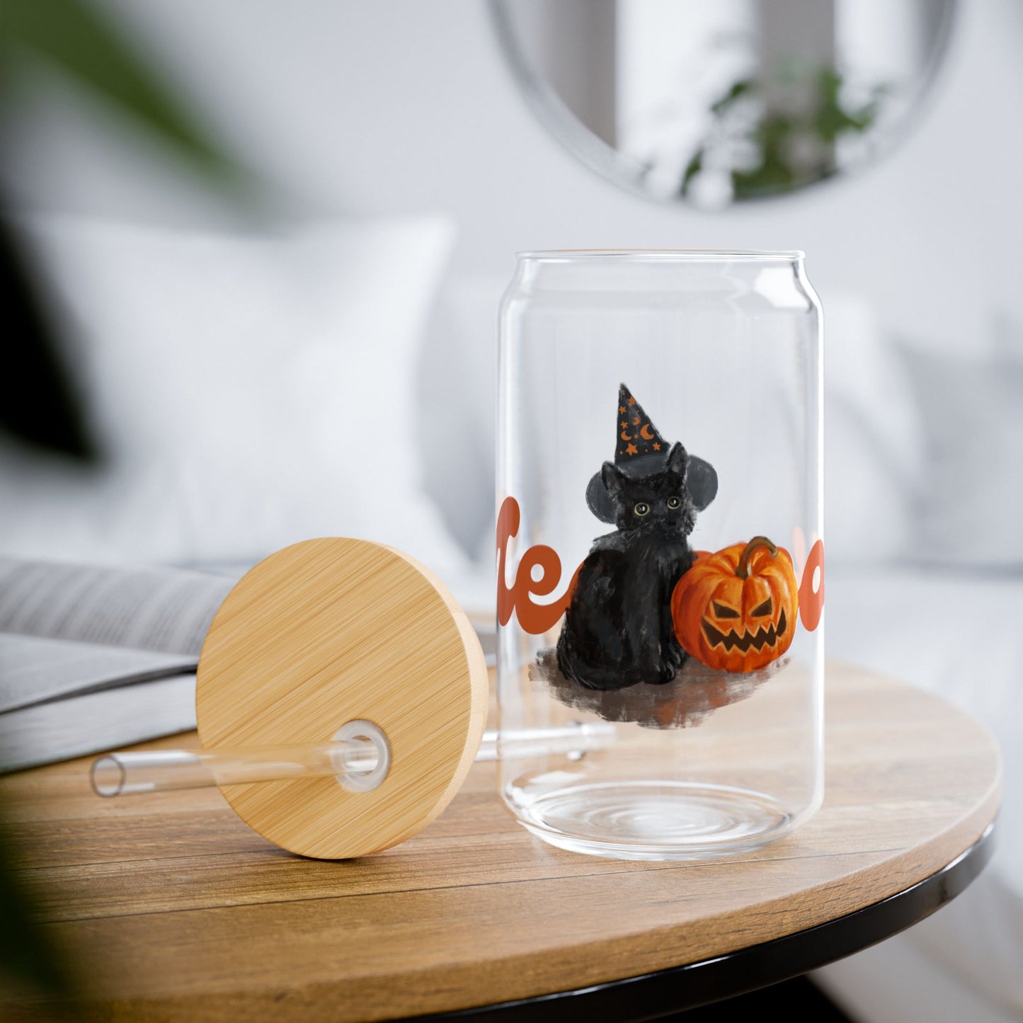 Meow Sipper Glass, 16oz