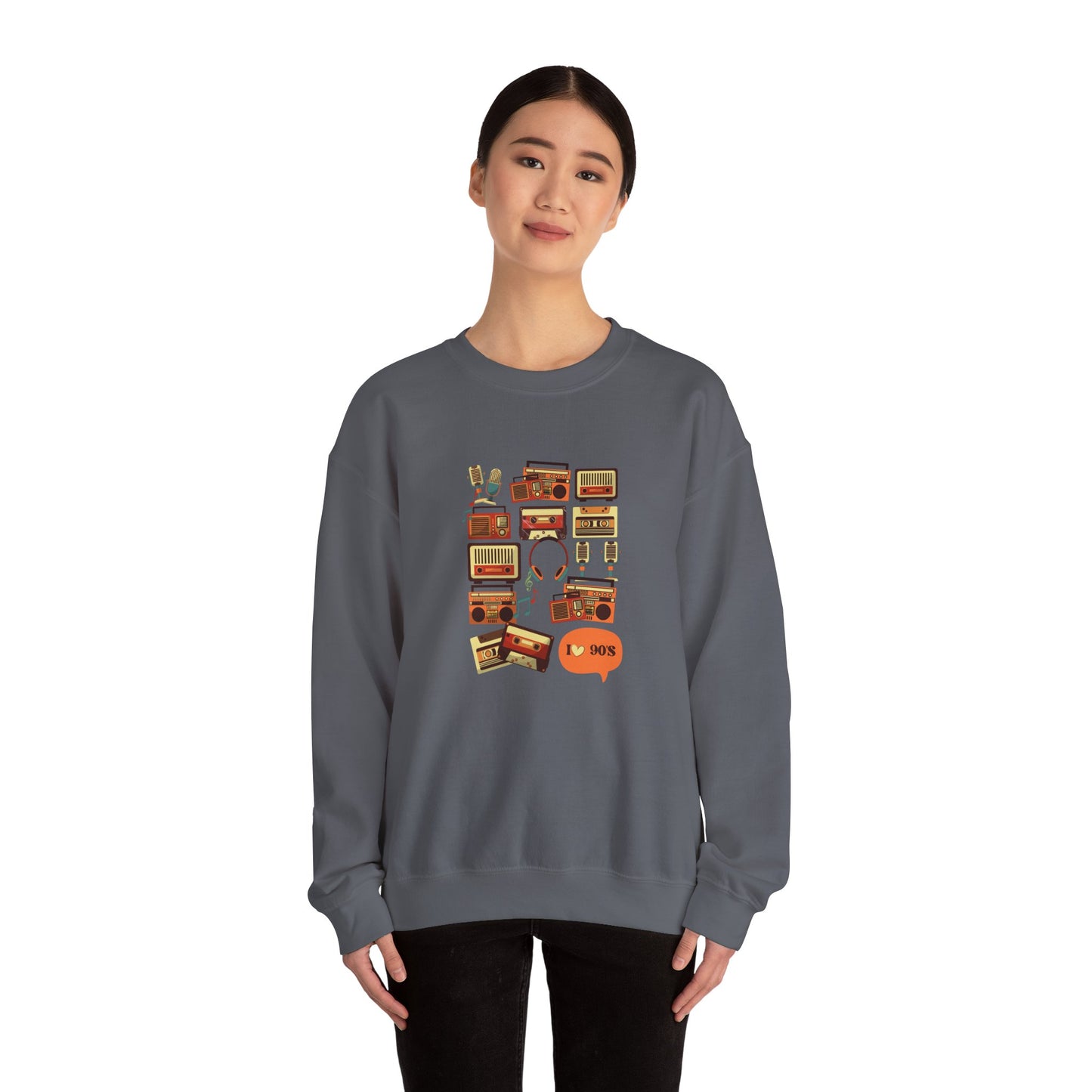 I Love 90's Unisex Heavy Blend™ Crewneck Sweatshirt