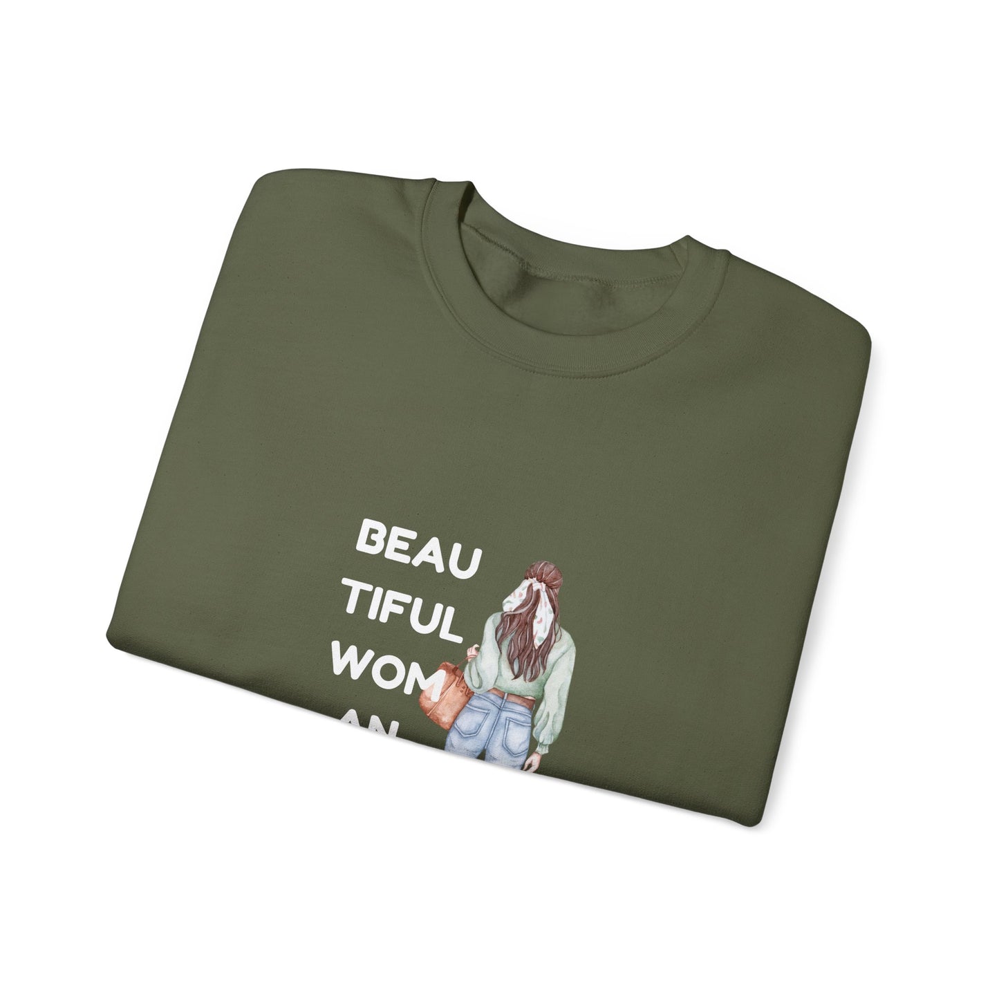 Beautiful Woman Women's Heavy Blend™ Crewneck Sweatshirt