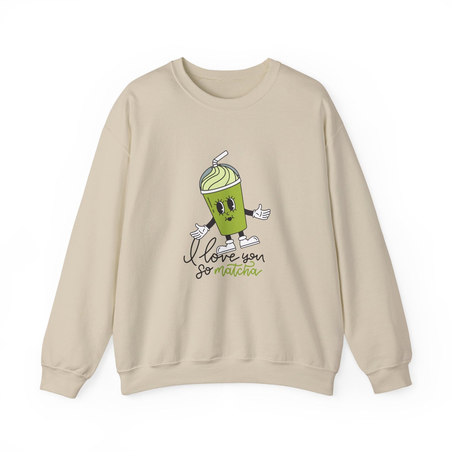 I Love You So Matcha Women's Heavy Blend™ Crewneck Sweatshirt