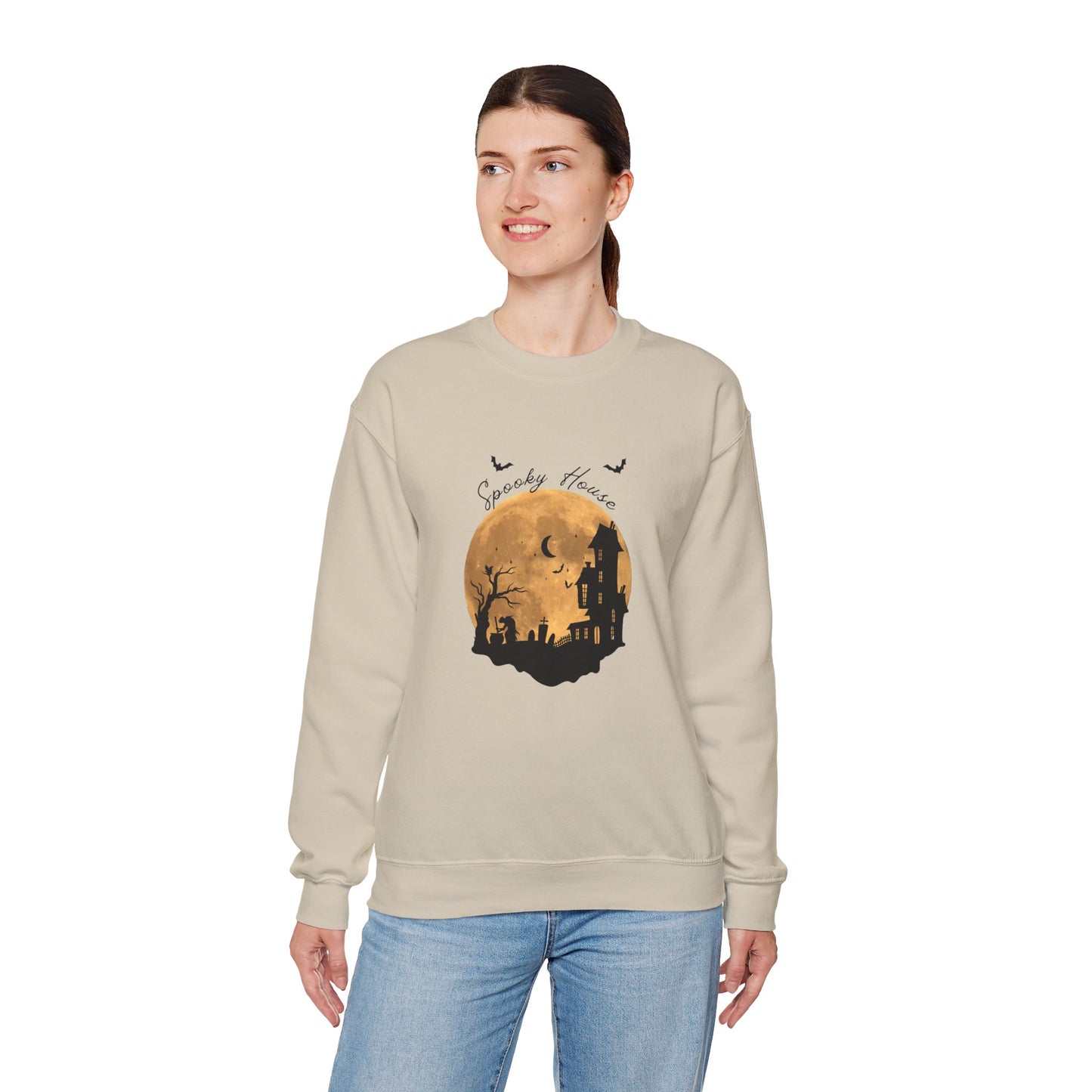 Spooky House Unisex Heavy Blend™ Crewneck Sweatshirt