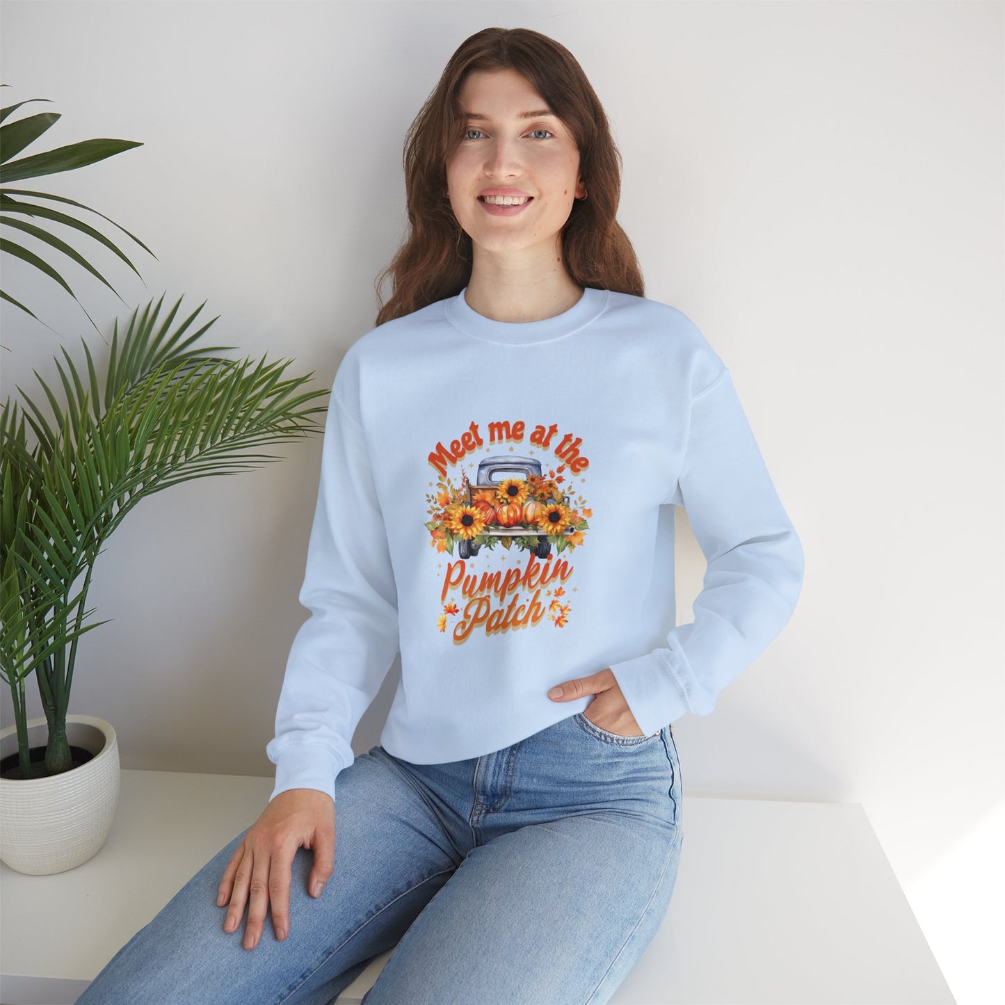 Meet Me At The Pumpkin Patch Unisex Heavy Blend™ Crewneck Sweatshirt